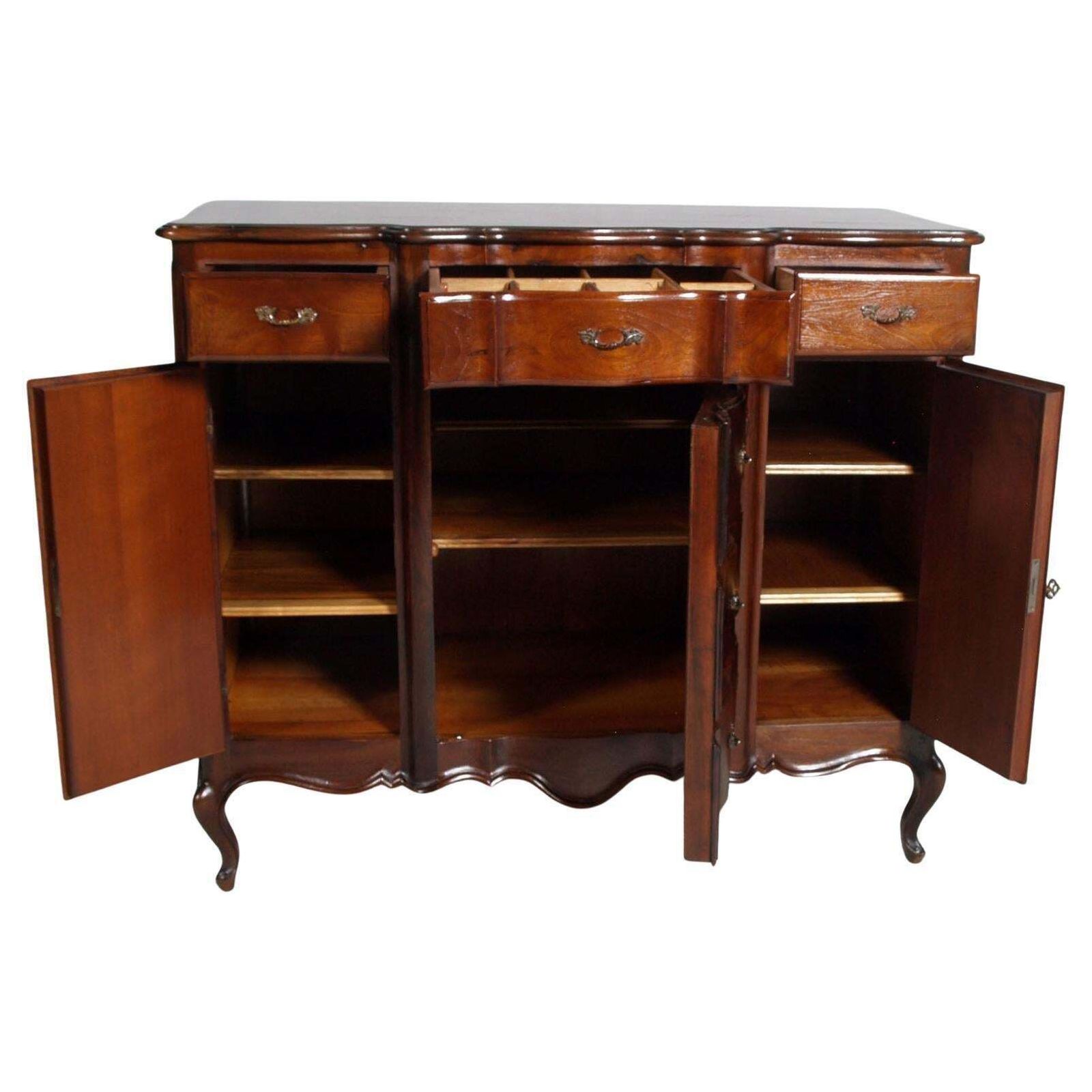 Italian Baroque Revival Sideboard By Michele Bonciani, Early 20th Century photo vinterior