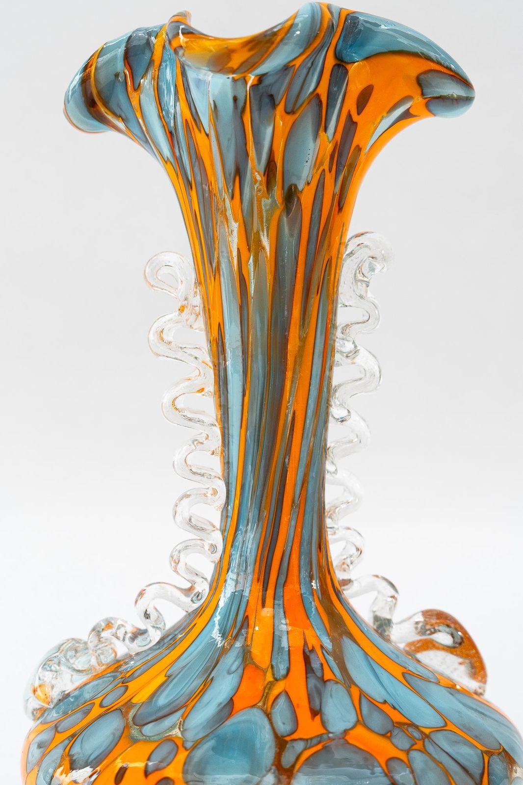 Millefiori Italian Art Glass Vase Around 1950s photo 309.0