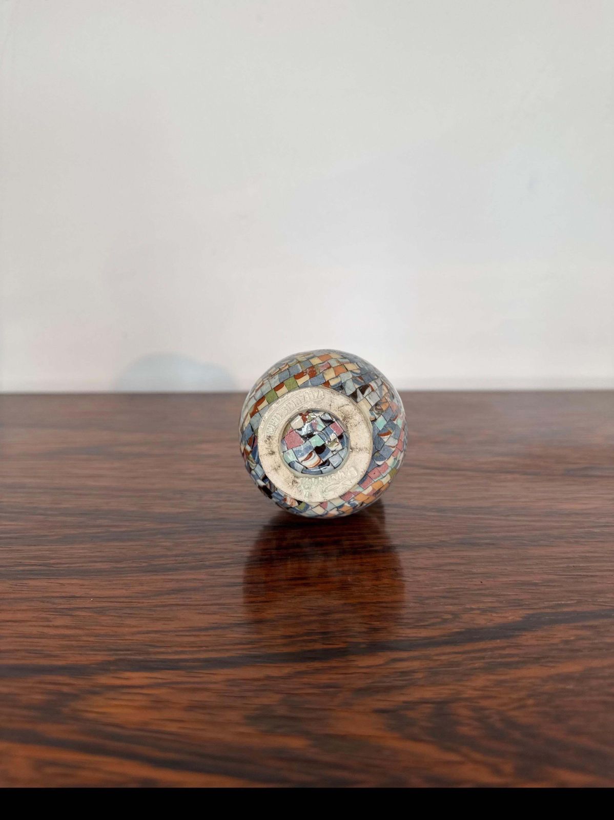 photo buy Earthenware Vase With Mosaic Mille Fiori Decoration, Gerbino For Vallauris