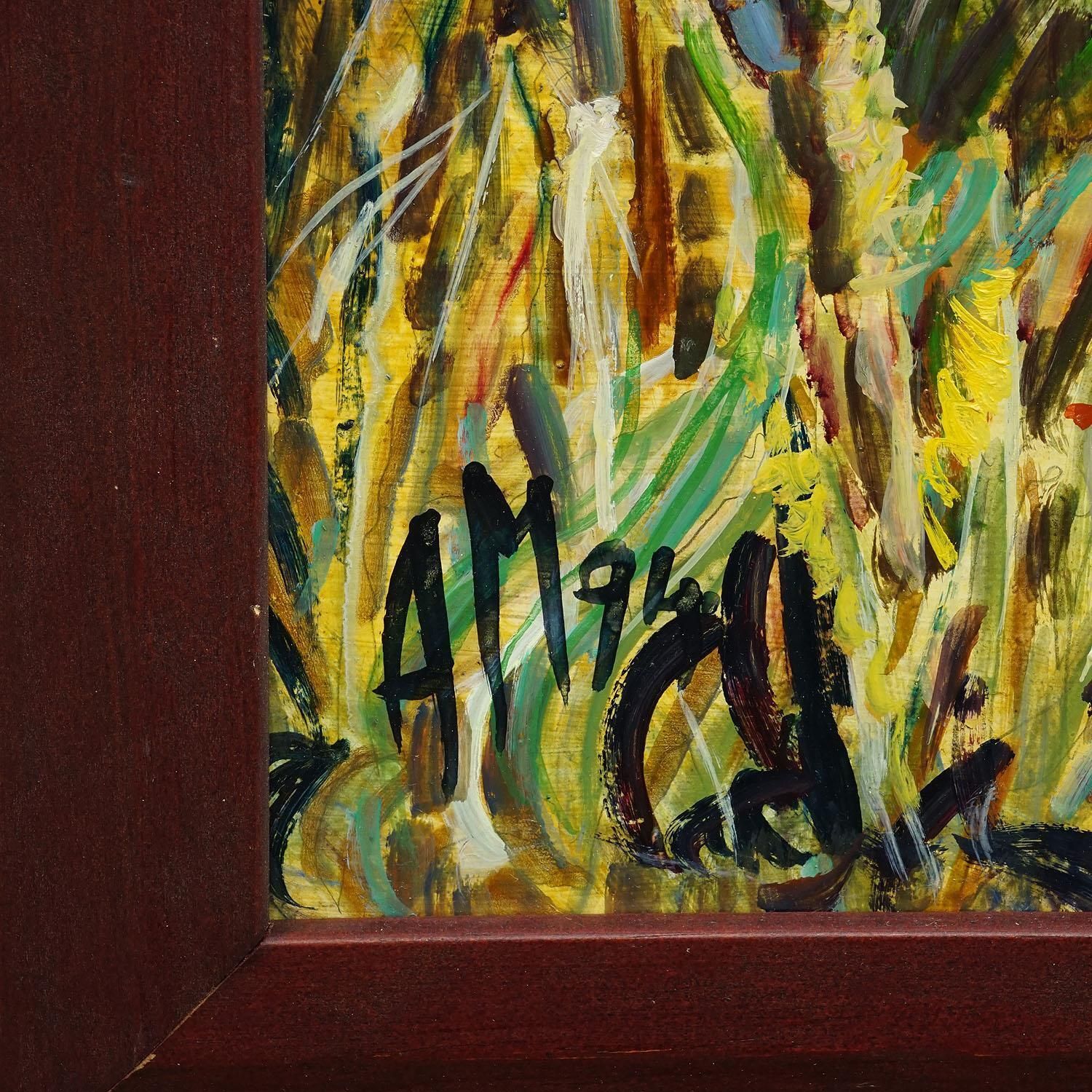 Fraueninsel / Chiemsee Met Klooster En Tuin, 1994 – Olieverfschilderij Van Alexand photo vinterior