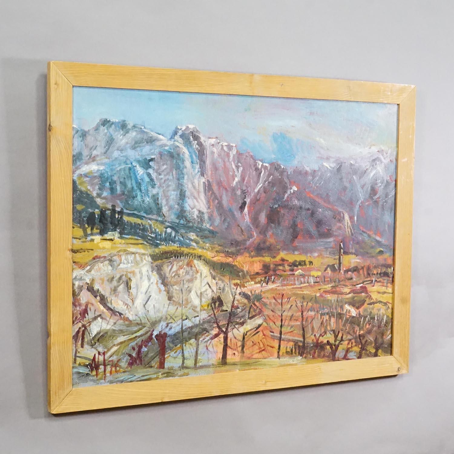 Alexander Michael Oil Painting – South Tyrol, 1976 photo furniture