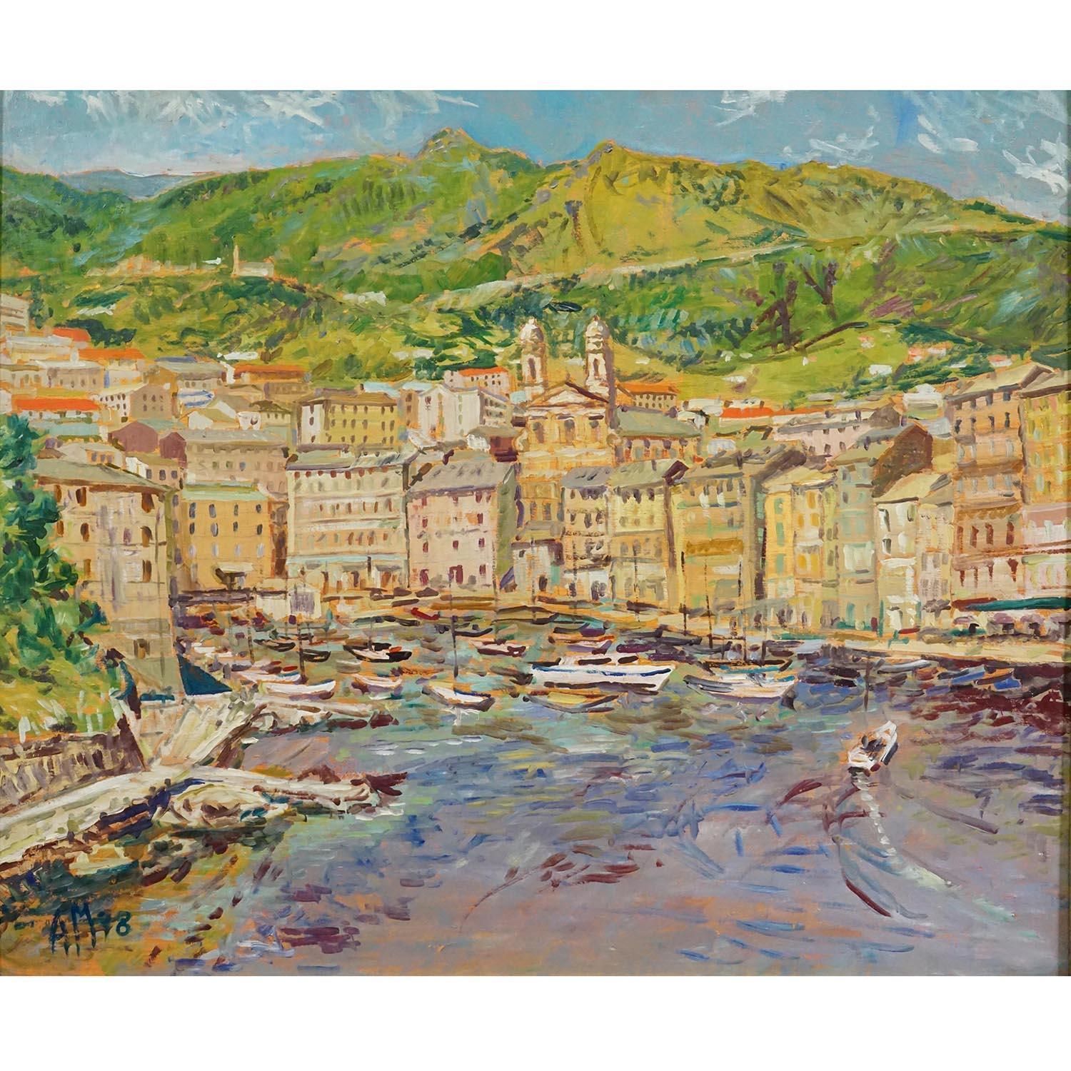 Alexander Michael Oil Painting – Bastia, Corsica, 1978 photo for sale