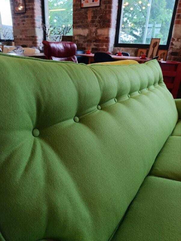 Iconic Parker Knoll N30 Three Piece Suite   Apple Green Wool   1960s British Design photo buy