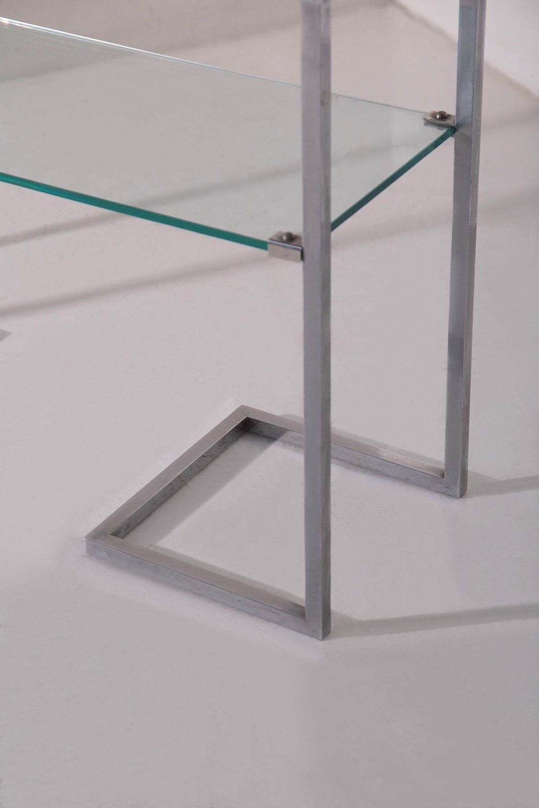 Italian Console Table Or Magazine Rack In Glass From The 1970s photo 2646.0