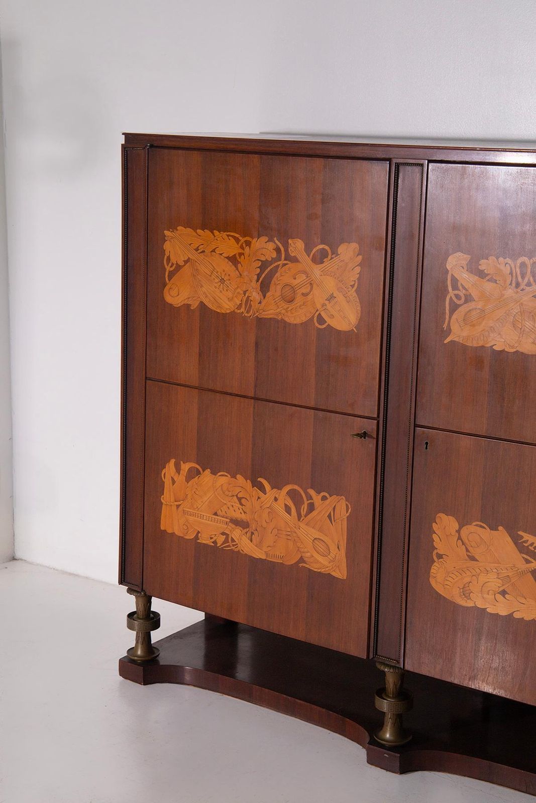 Furniture Paolo Buffa Rare High Buffet For Arrighi Designs Gariboldi, Signed photo
