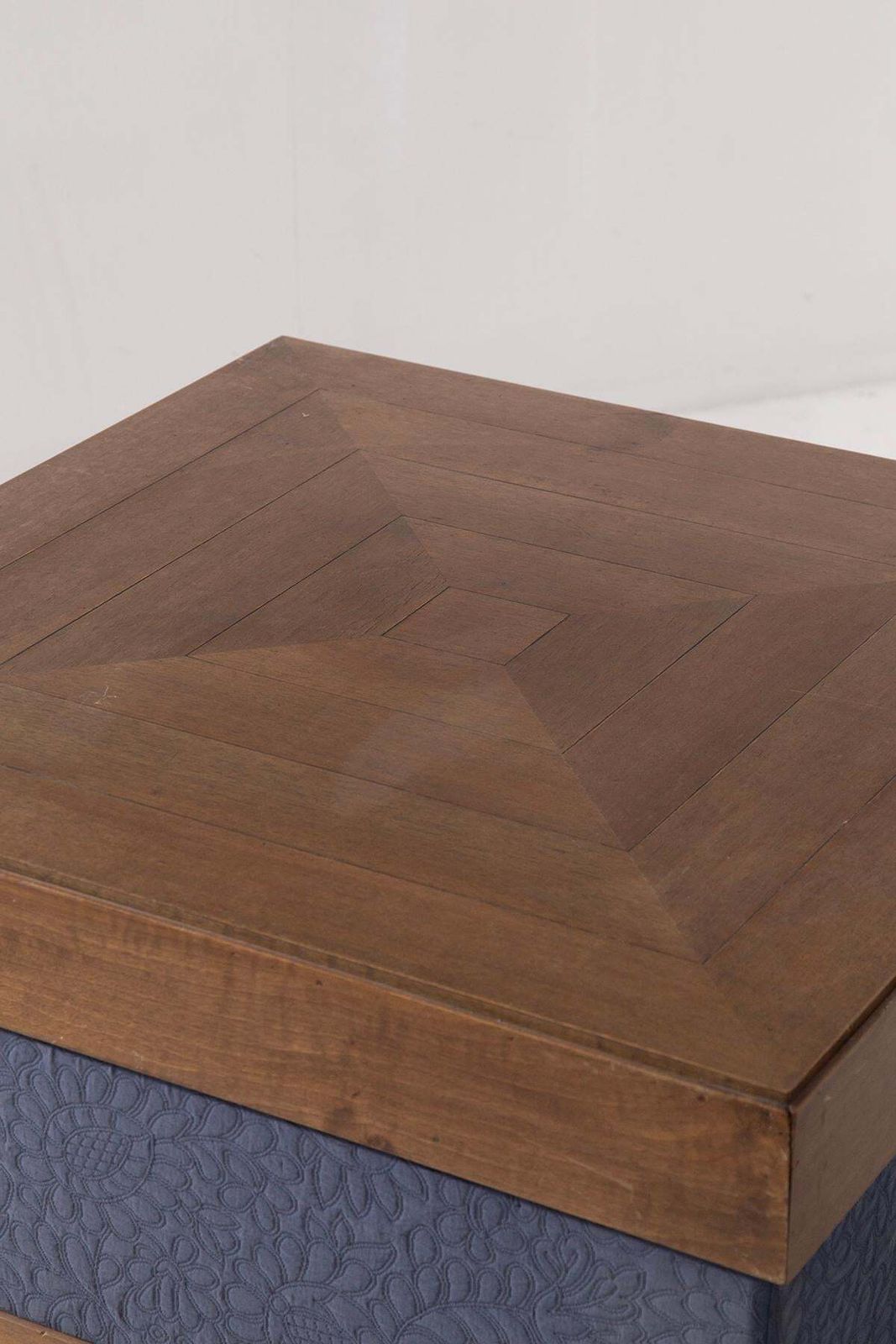 Large Living Room Center Table By Paolo Buffa In Blue Velvet photo vinterior