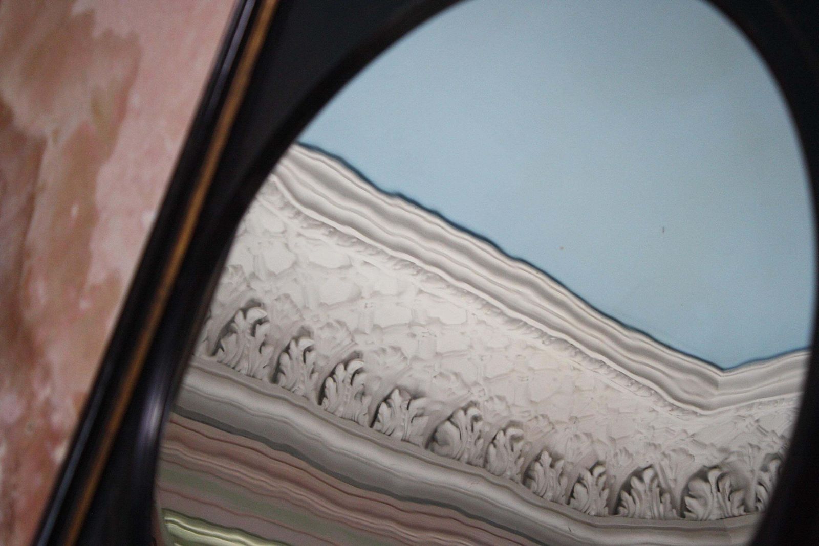 Late 19th Century Aesthetic Movement Ebonised & Gilt Ripple Mirror photo vinterior