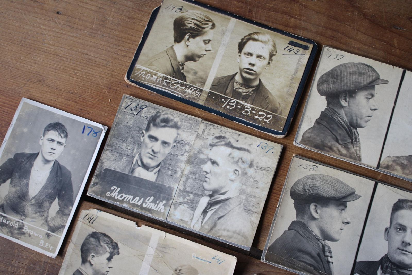 photo vinterior Early 20th Century Police Booking Photographs Portraits Mug Shots Criminals