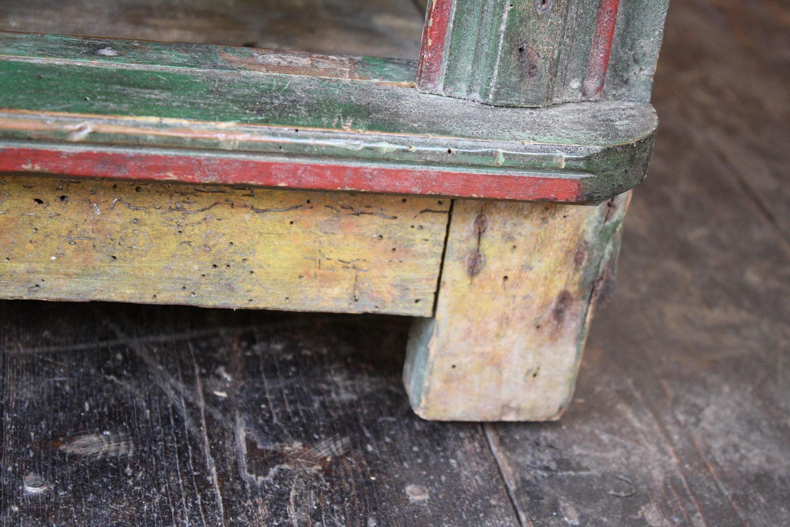 photo furniture Late 19th Century Original Painted Green Faux Marble Dog Canine Kennel
