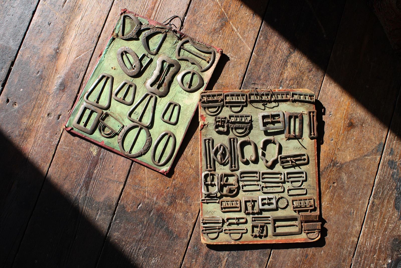 Early 20th Century Tradesman Sample Buckle Boards Haberdashery Shop photo 401.0