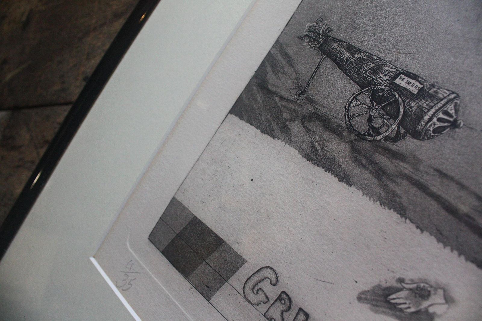 photo for sale Satirical Lithograph By Peter Jacques "Lobengula" London Artist Royal Academy