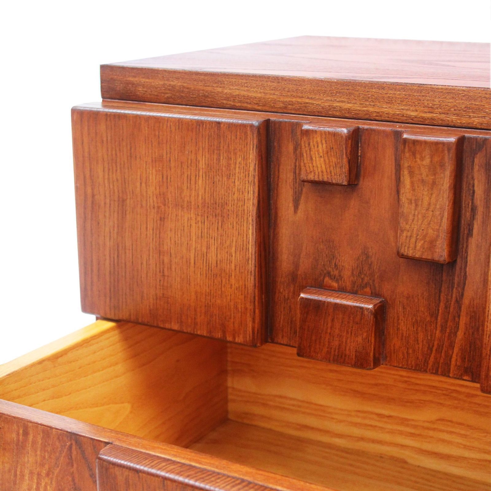 Brutalist Wooden Chest Of Drawers, Italy photo vinterior