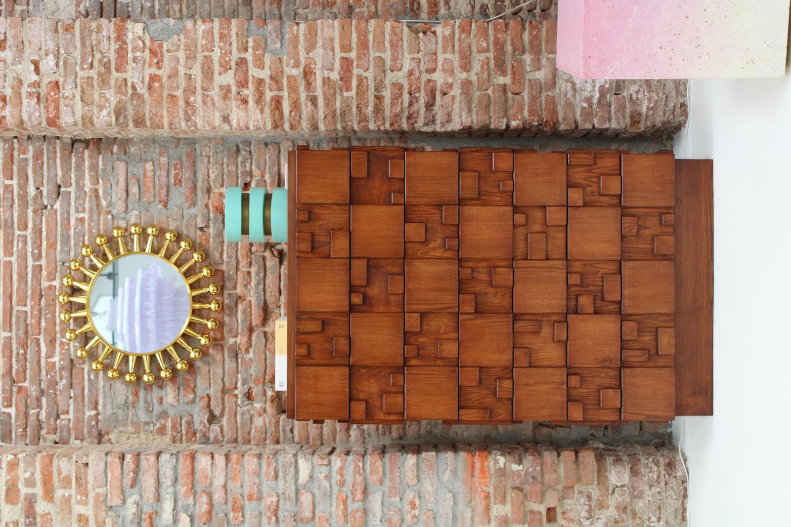 photo furniture Brutalist Wooden Chest Of Drawers, Italy