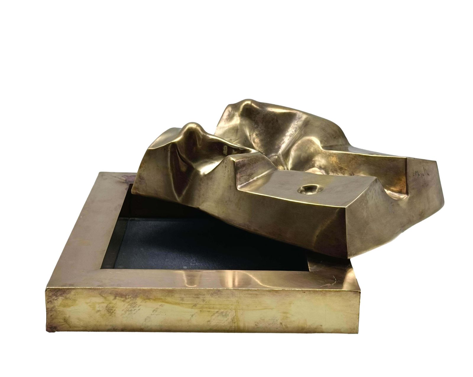 Luigi Mazzella Bronze Sculpture "Ciborio," Numbered 6/100, Italy 1989 photo 2600.0