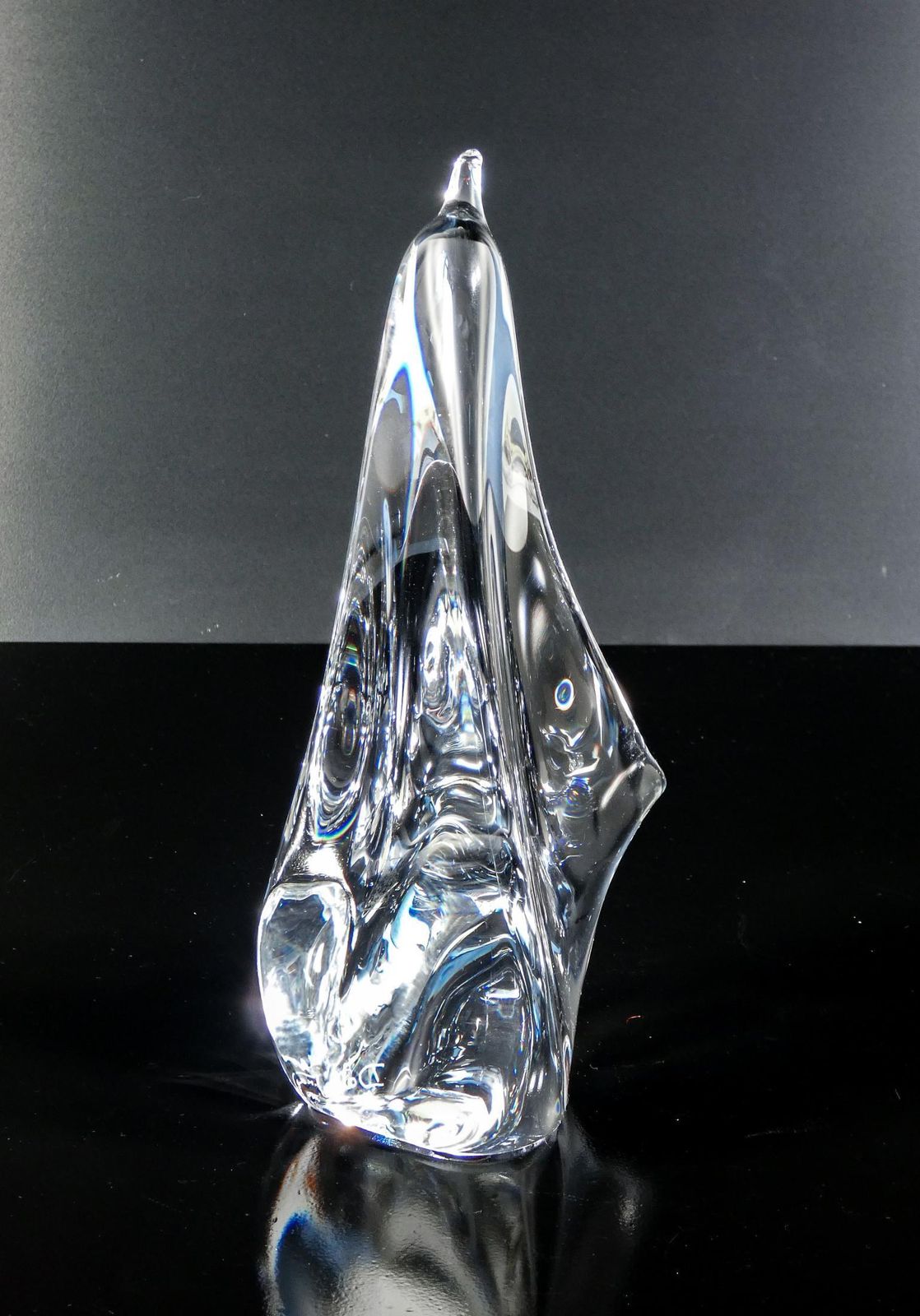 Daum France Crystal Sculpture. Penguin. France, 1990s photo vinterior