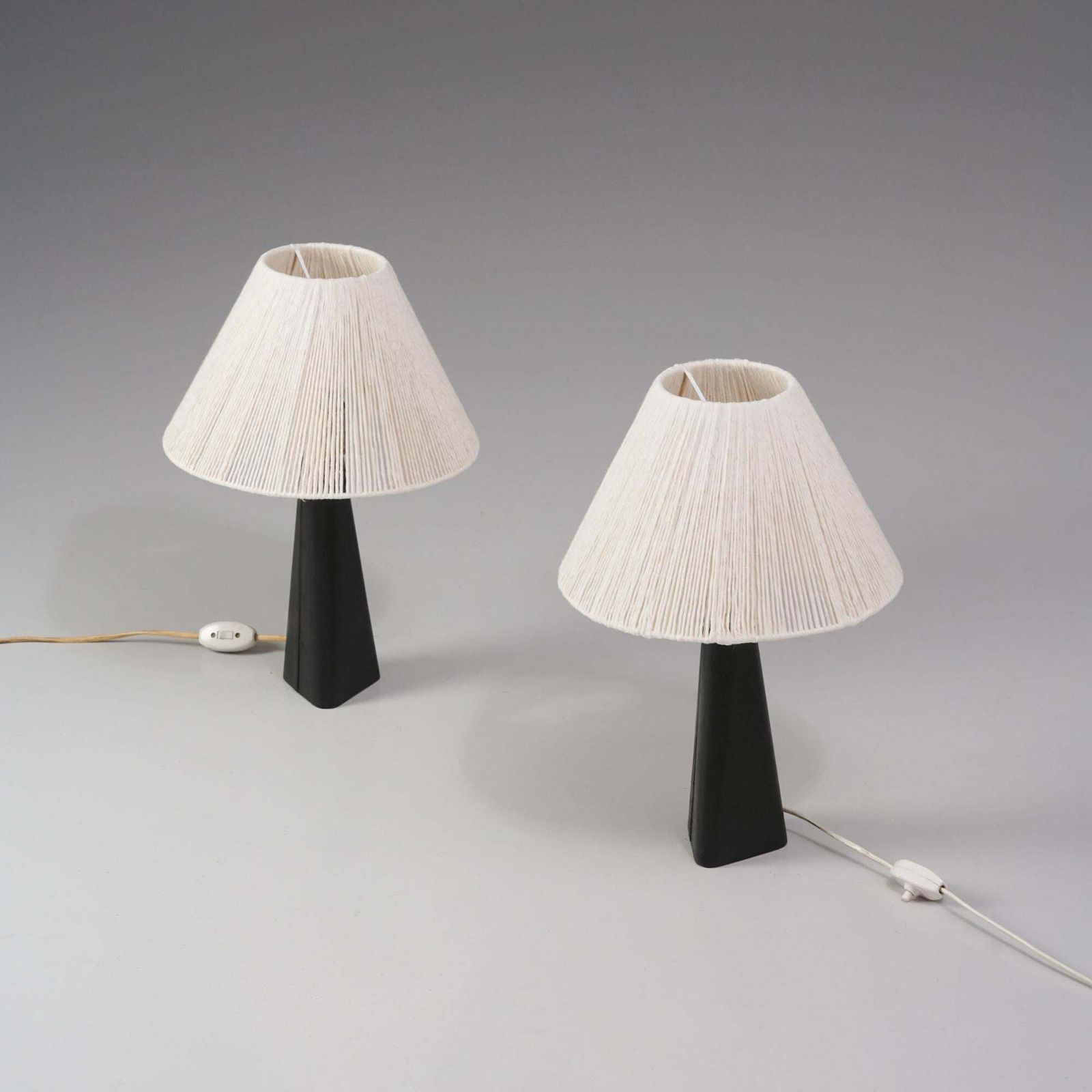 Pair Of Table Lamps, Lisa Johansson Pape, Orno Oy, 1950s photo for sale