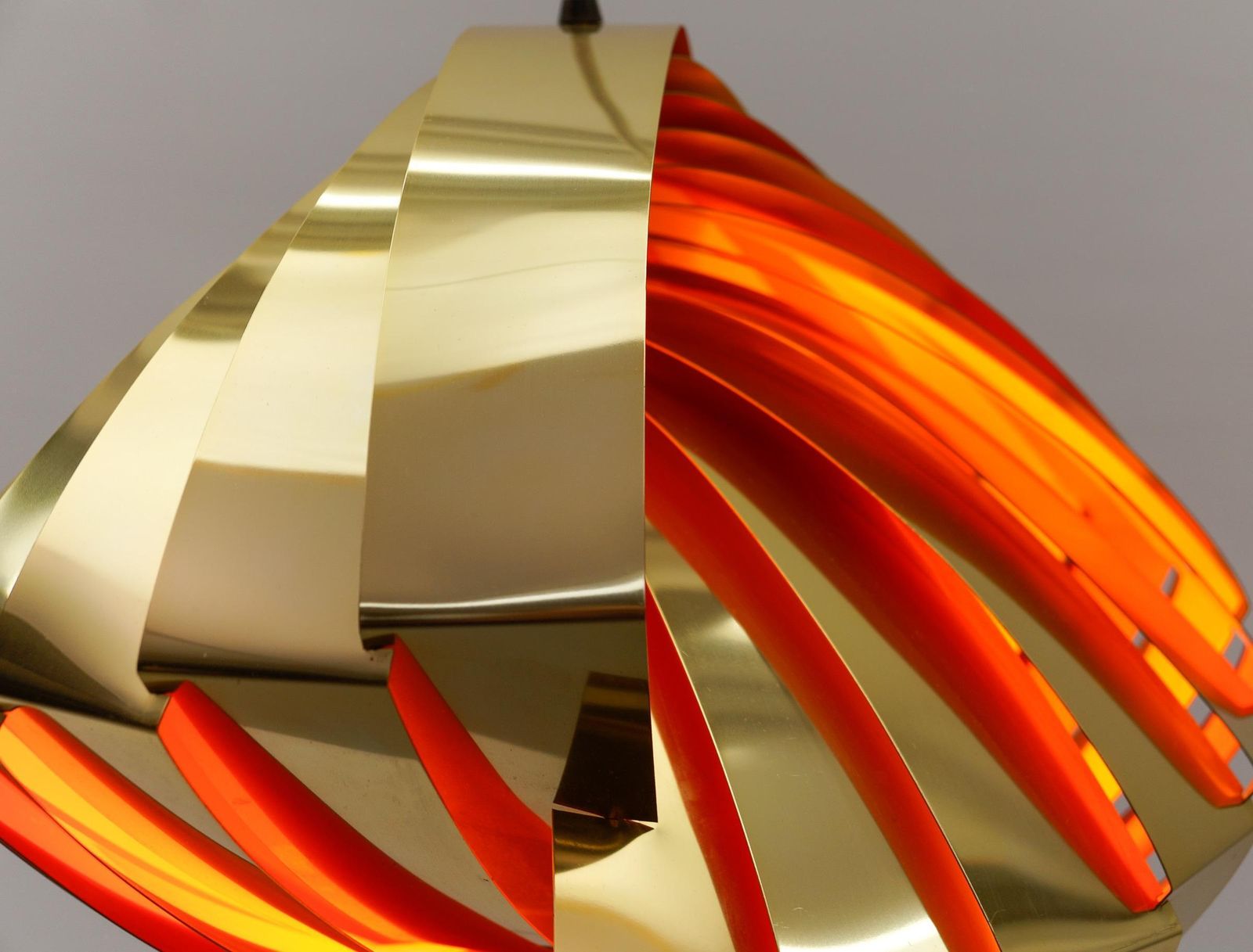photo vinterior Danish Conch Pendant Lamp By Louis Weisdorf For Lyfa, 1960s Denmark