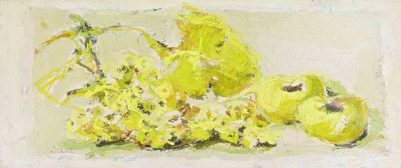 Franco Marzillistill Life   Oil Painting By Franco Marzilli   1970s1970s
