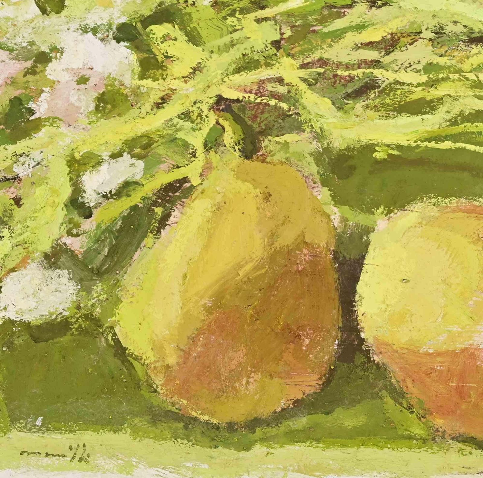 Franco Marzillistill Life   Oil Painting By Franco Marzilli   1970s1970s photo for sale