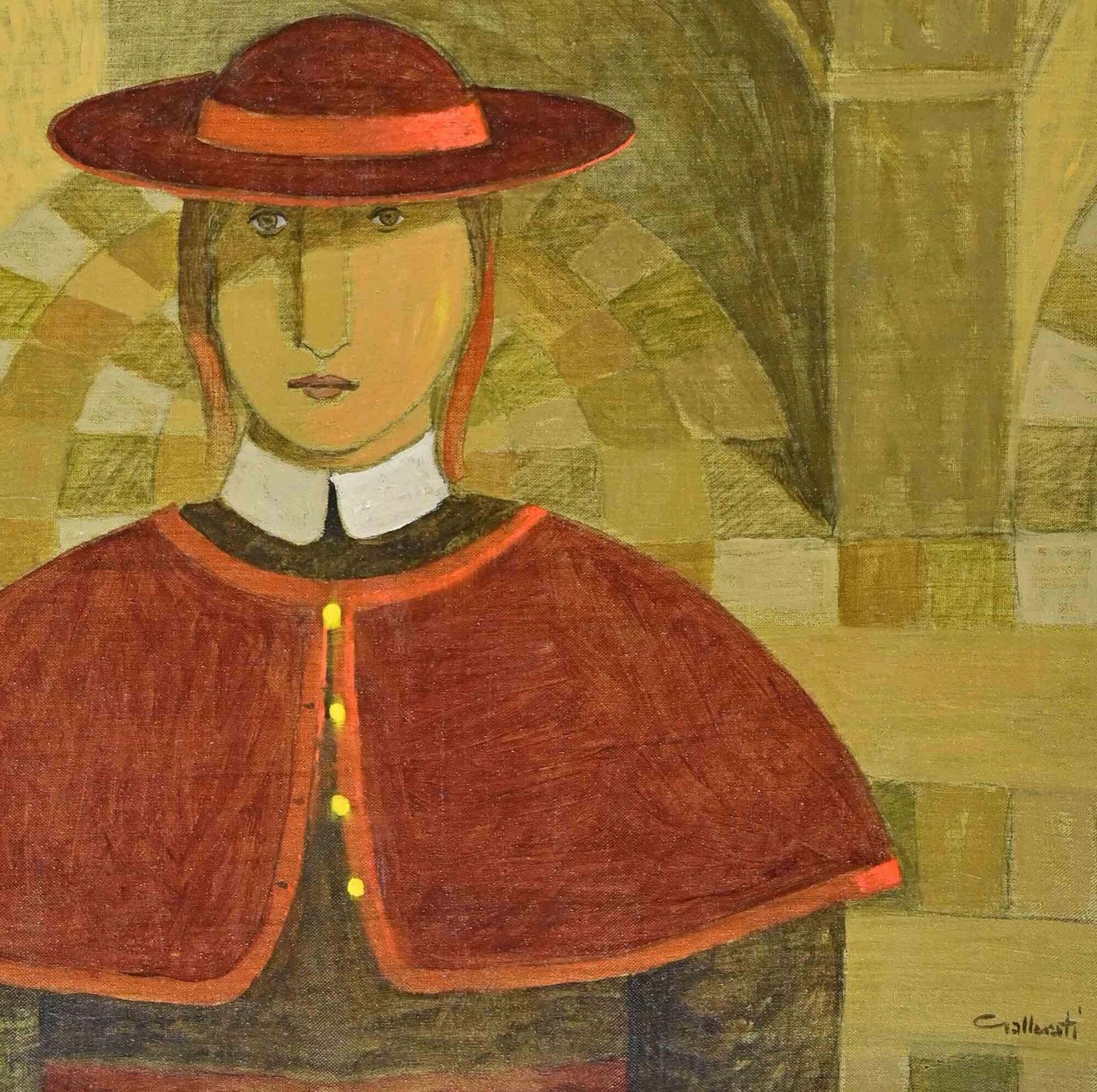 Alberto Galleratithe Cardinal Tal Dei Tali   Paint By Alberto Gallerati   1970s1970s photo for sale