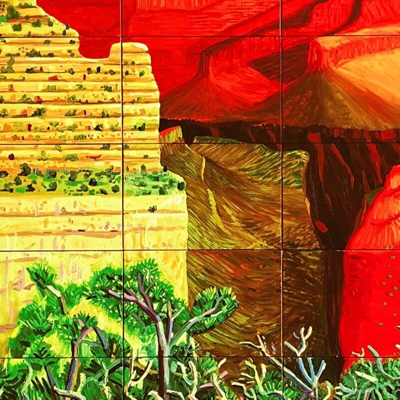 David Hockney, A Closer Grand Canyon, 2011 photo furniture