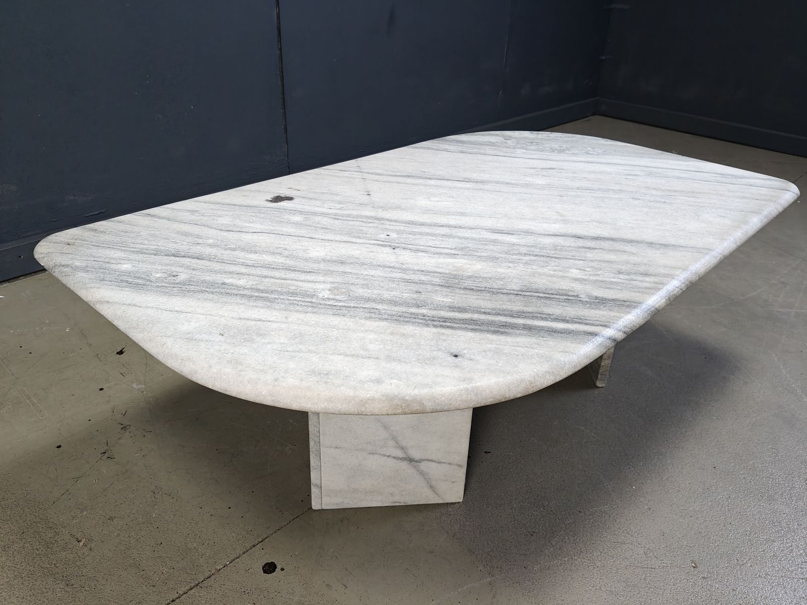 Vintage White Marble Coffee Table, 1970s photo buy