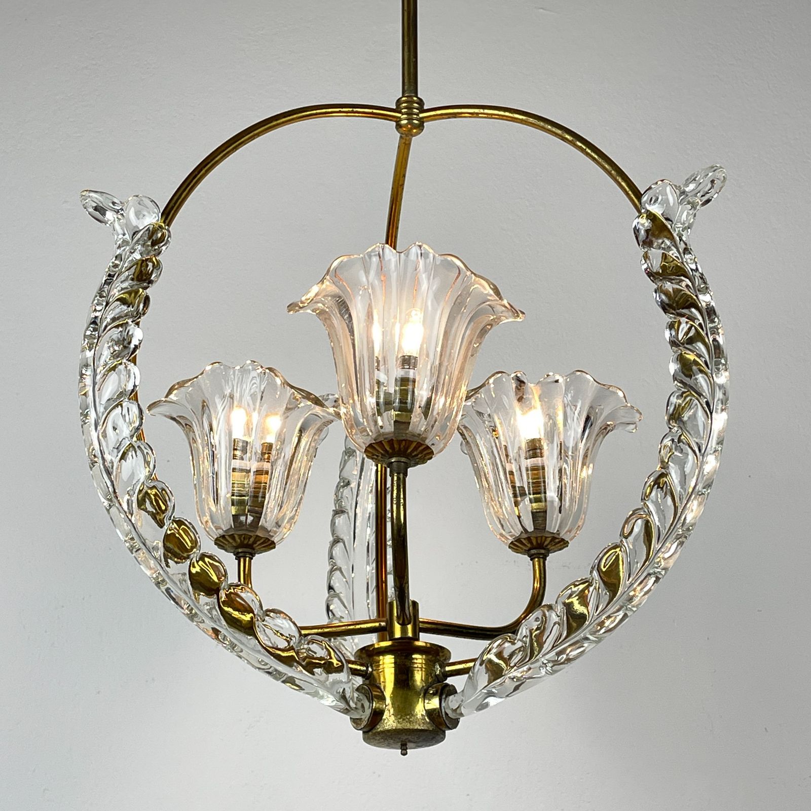 Murano Chandelier By Ercole Barovier Barovier & Toso, Italy 1930s photo furniture
