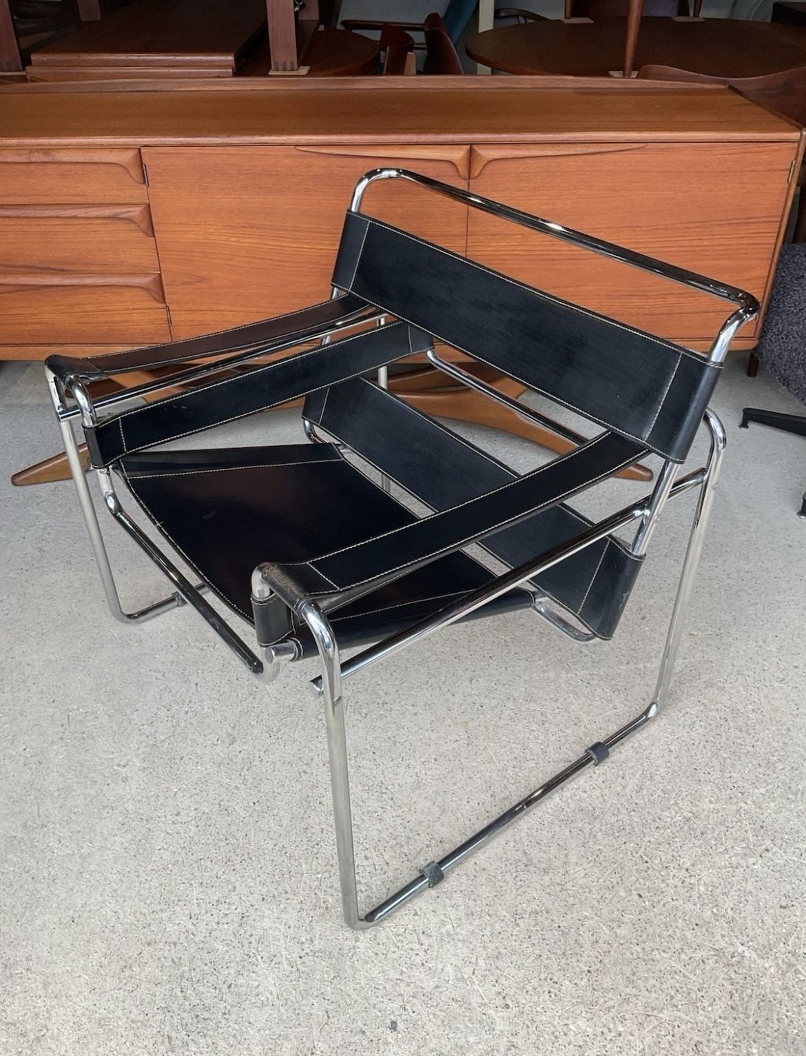 985.0 Wassily Armchair B3 Gavina Marcel Breuer Vintage Mid Century Style photo