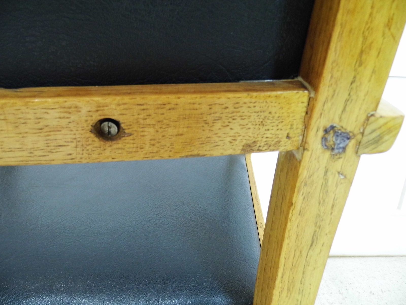 Furniture Vintage 1950s Light Oak Bentwood Desk Chair Ex Raf Air Ministry Chair A photo