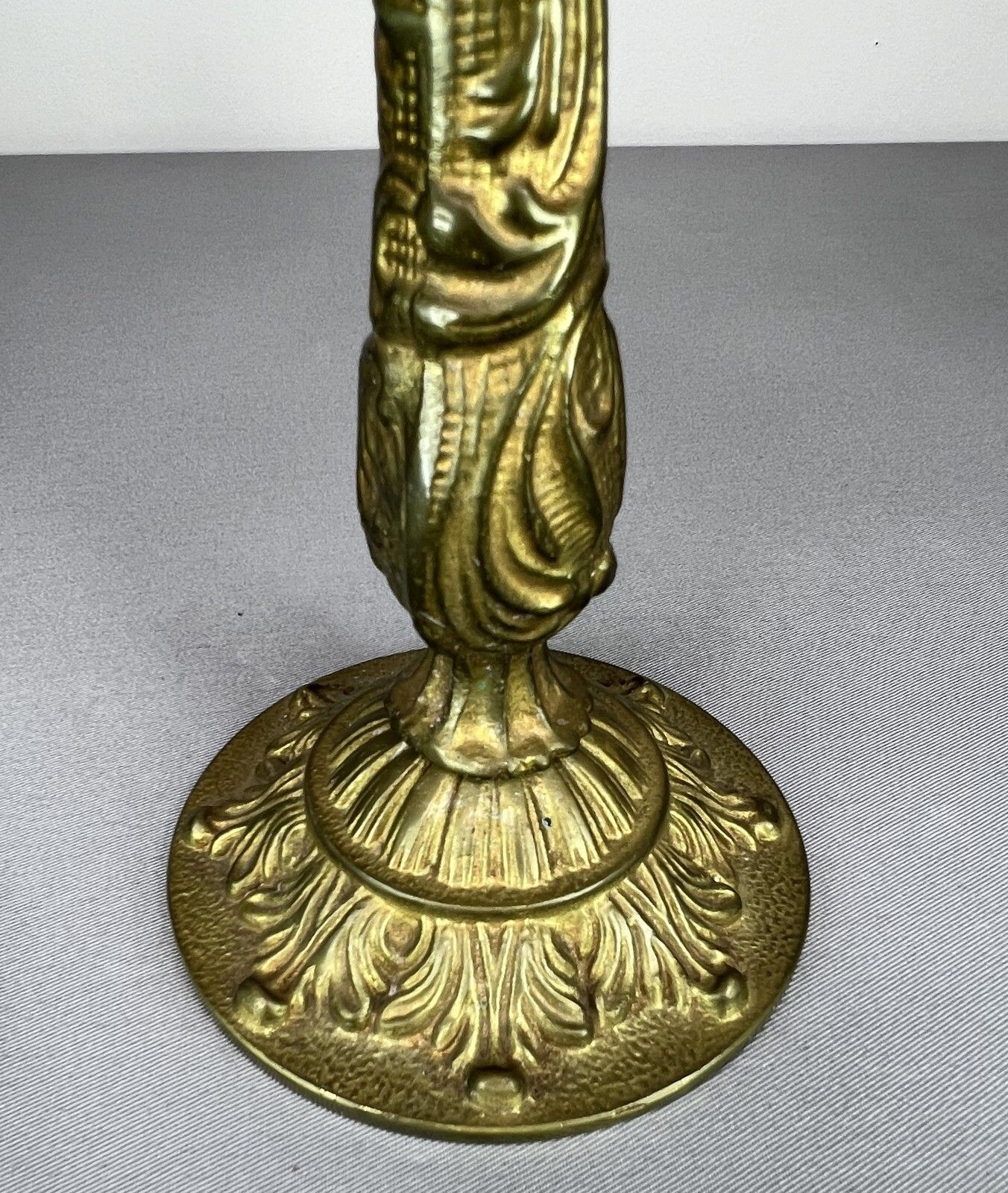 photo furniture Carved Five Arm French Vintage Brass Candelabra (Lot 5149)