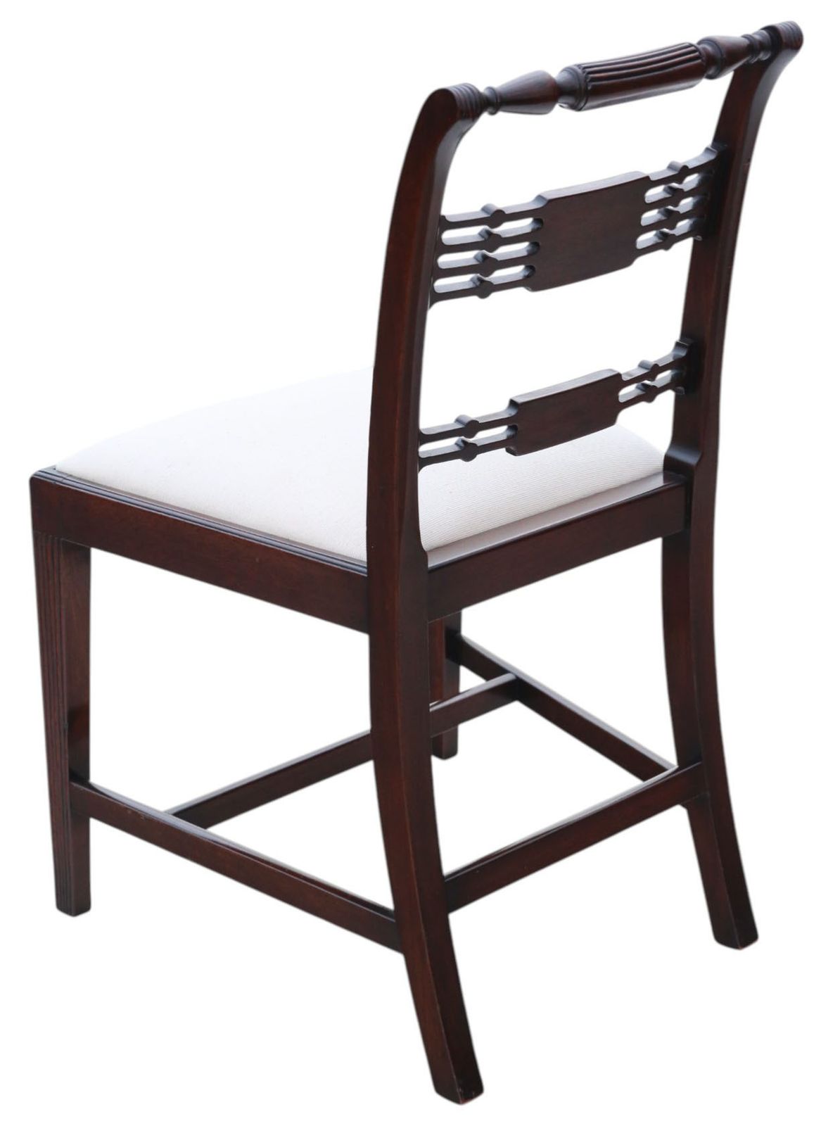 Antique Revival Set Of 8 Regency Mahogany Dining Chairs (6 + 2 Carvers) – C.1940, High Quality By Thomas Clarkson & Sons, Vintage photo vintage