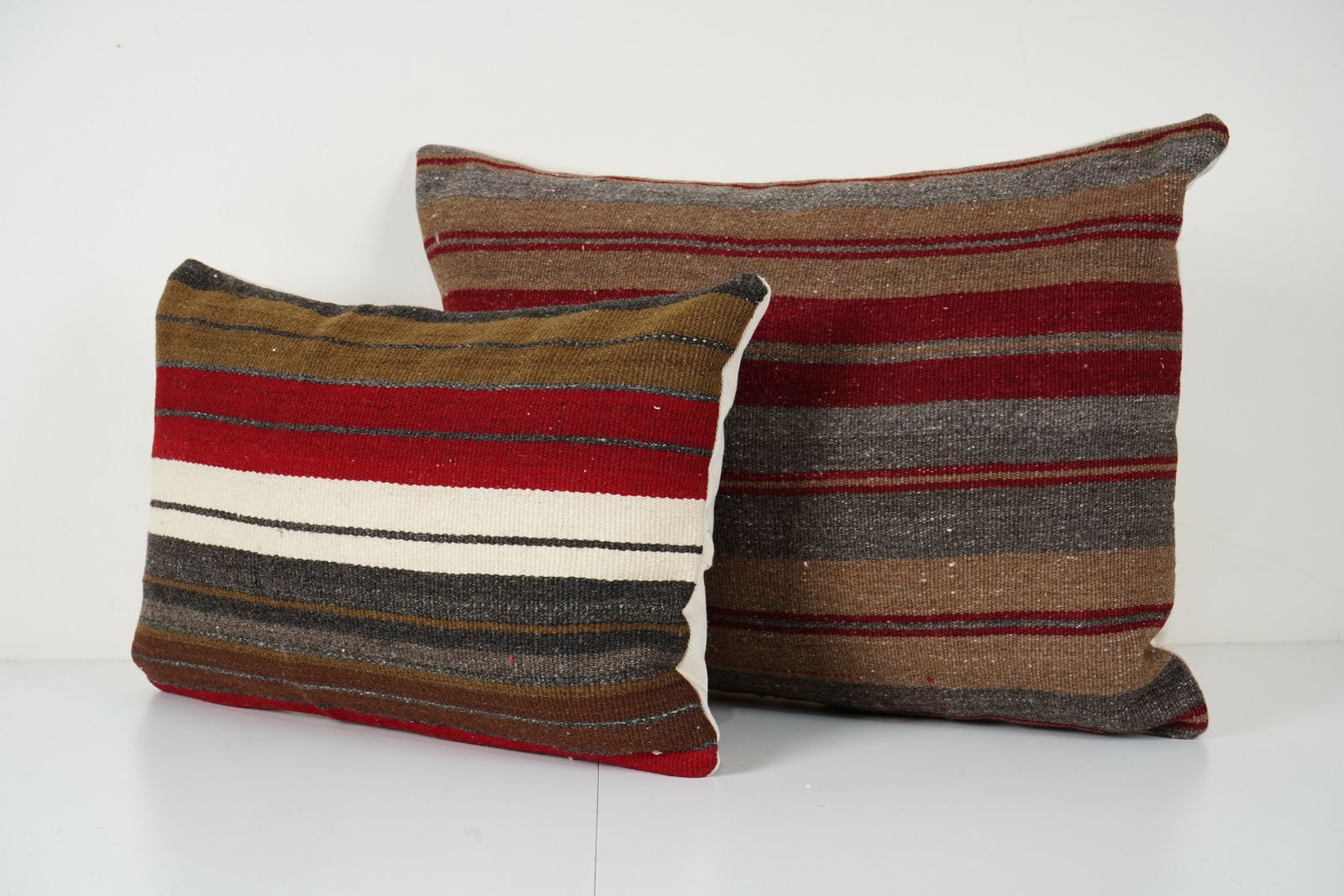 Cottage Decor Kilim Lumbar Pillow Cover, Set Of Two Unique Patterned Throw Lumbar Pillow photo furniture