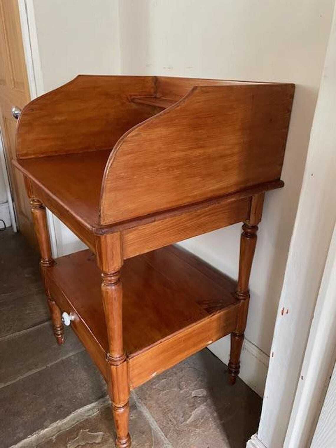 19th. Century Pine Washstand, 1800s photo for sale