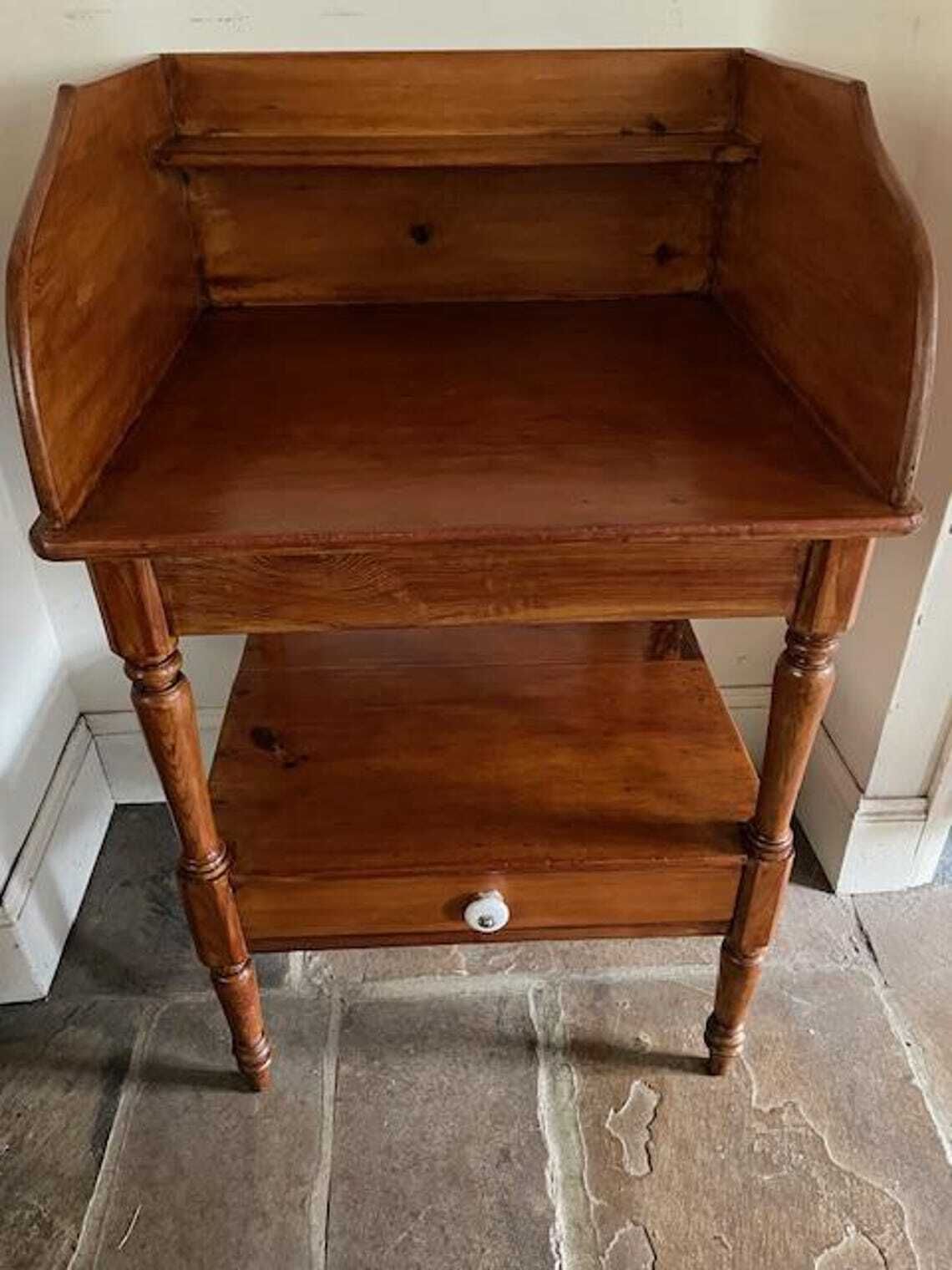 19th. Century Pine Washstand, 1800s photo 195.0