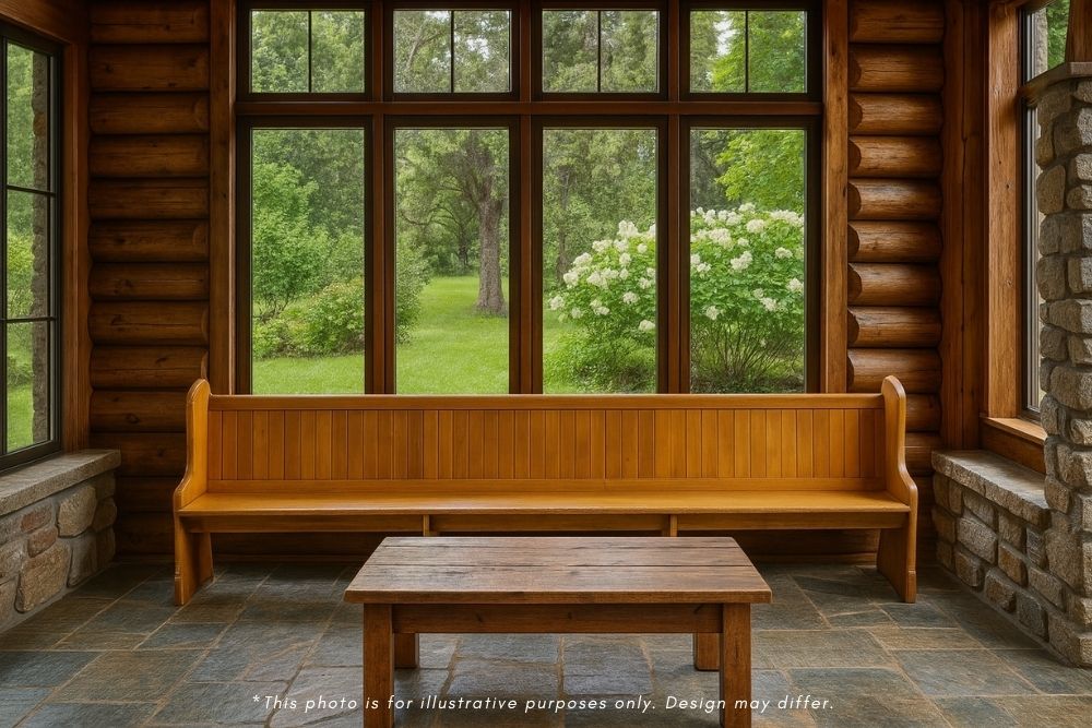 photo buy Solid English Oak Church Pew
