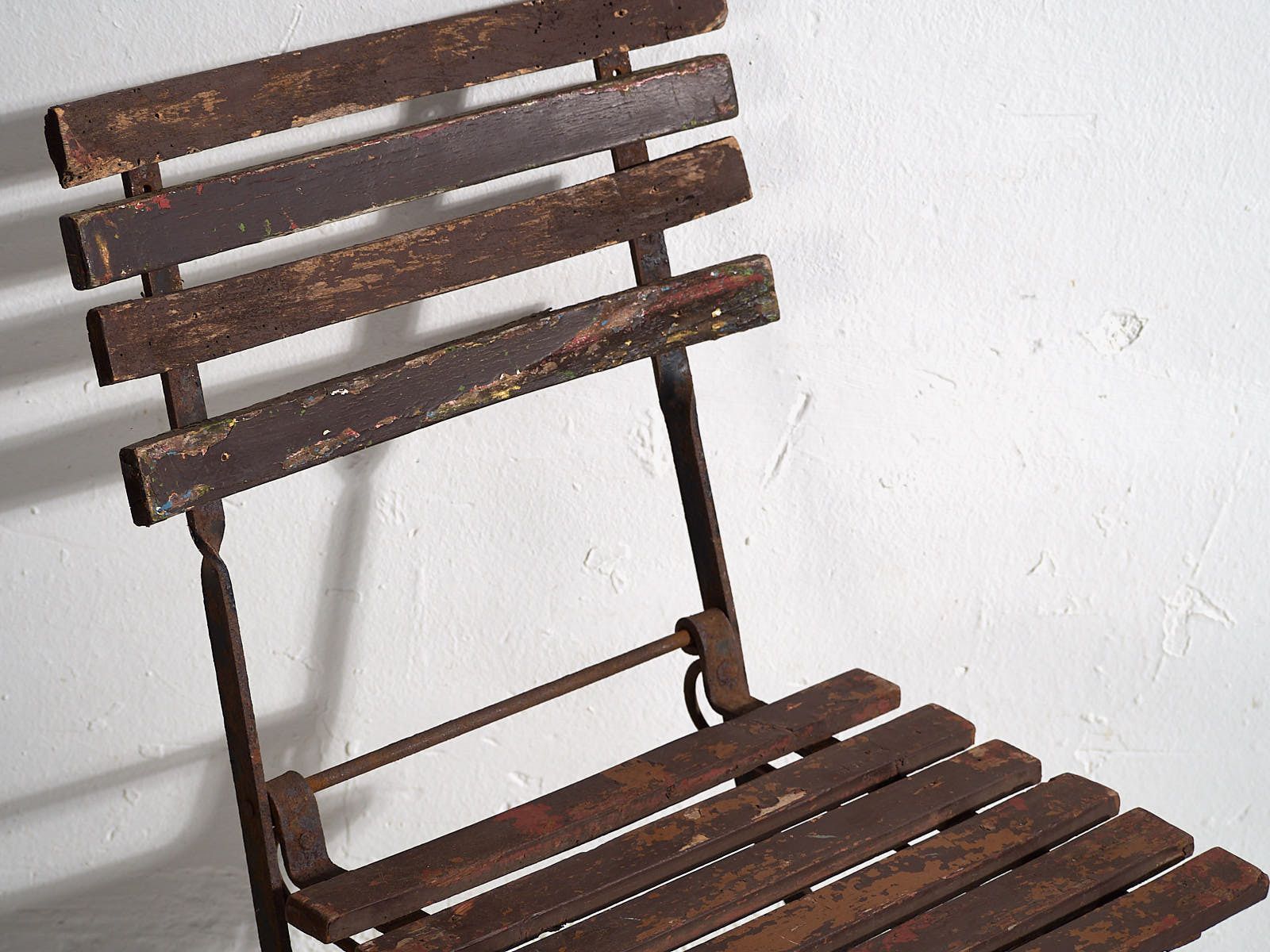 Antique Outdoor Folding Chairs (C.1920). Set Of 4 Pieces #33 photo vintage