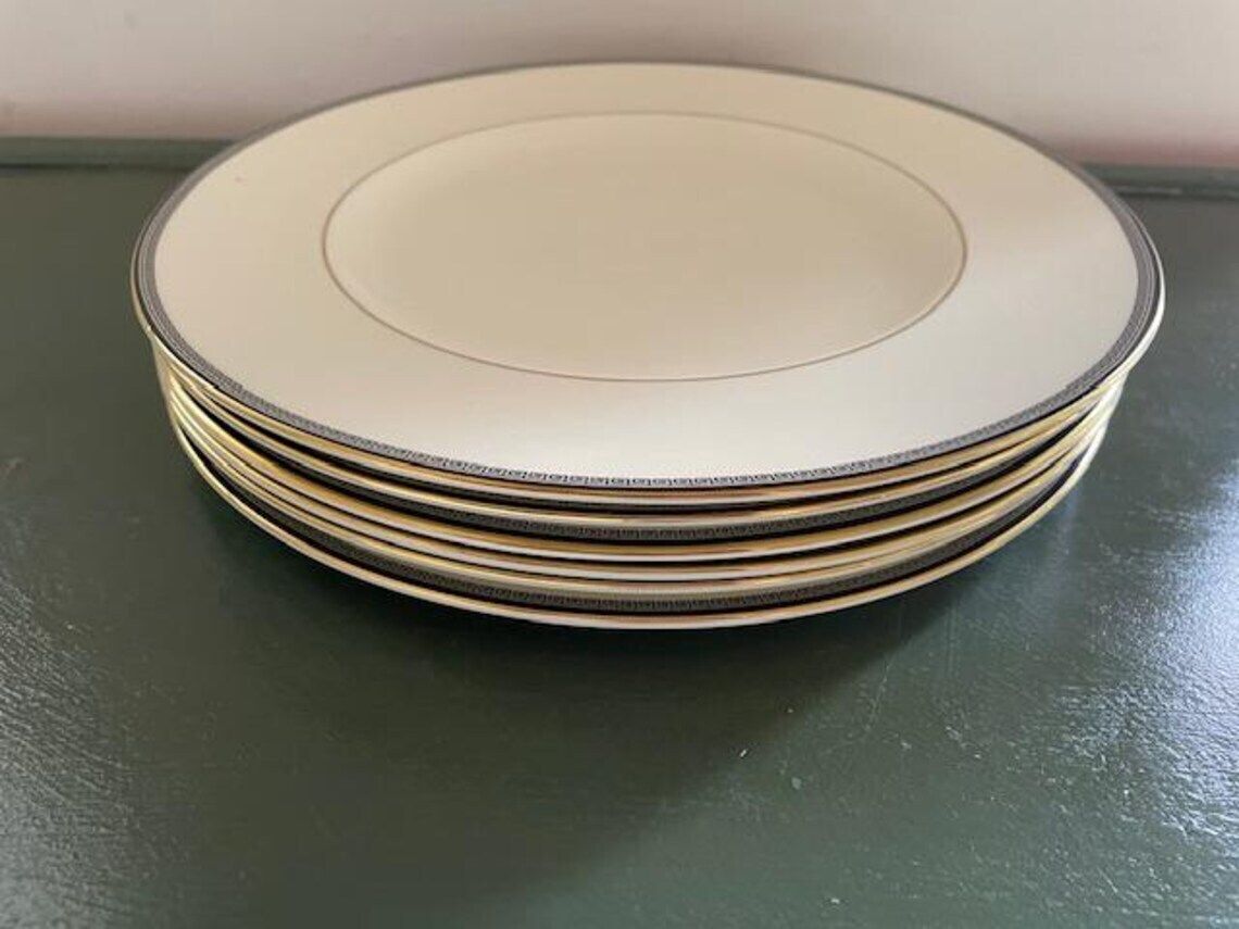 Set Of 6 Royal Doulton Olympia H5136 Dinner Plates   Excellent Condition photo Home Decor