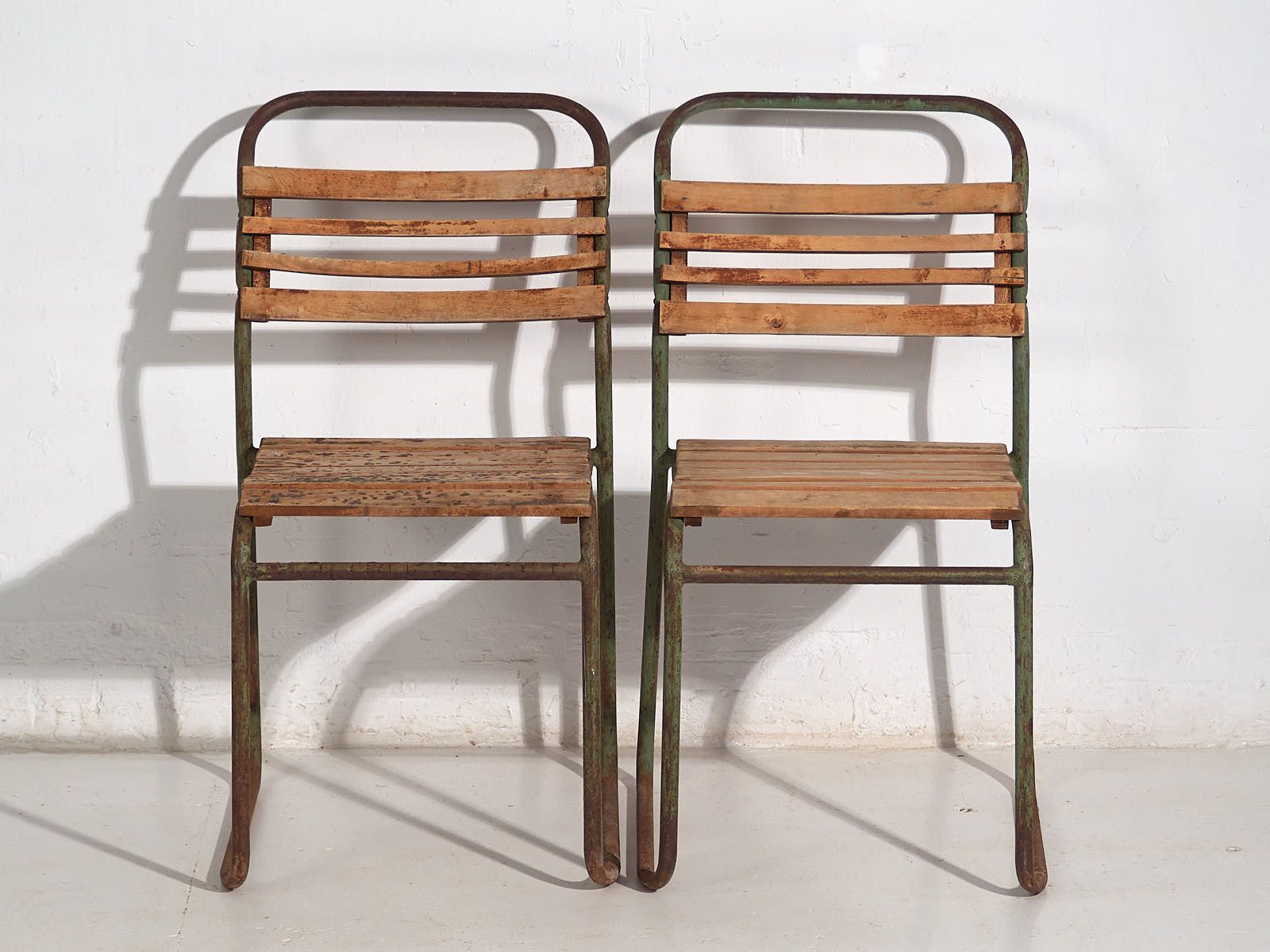 Antique Garden Chairs (C.1920). Set Of 4 Pieces #1 photo Garden Furniture