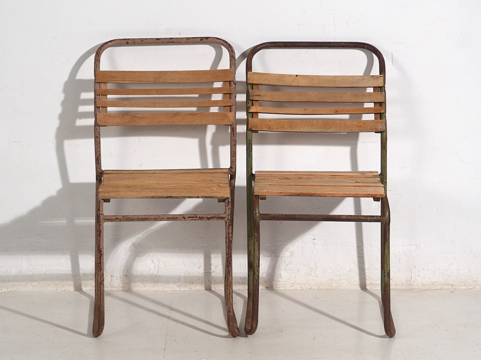 Antique Garden Chairs (C.1920). Set Of 4 Pieces #1 photo vintage