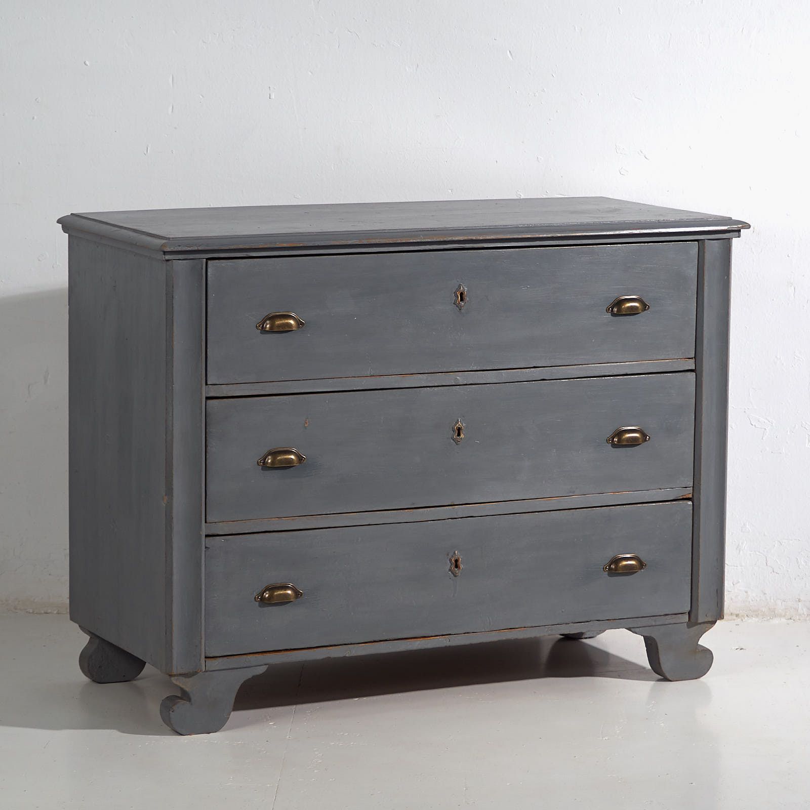 Antique Gray Chest Of Drawers (C.1920) #2