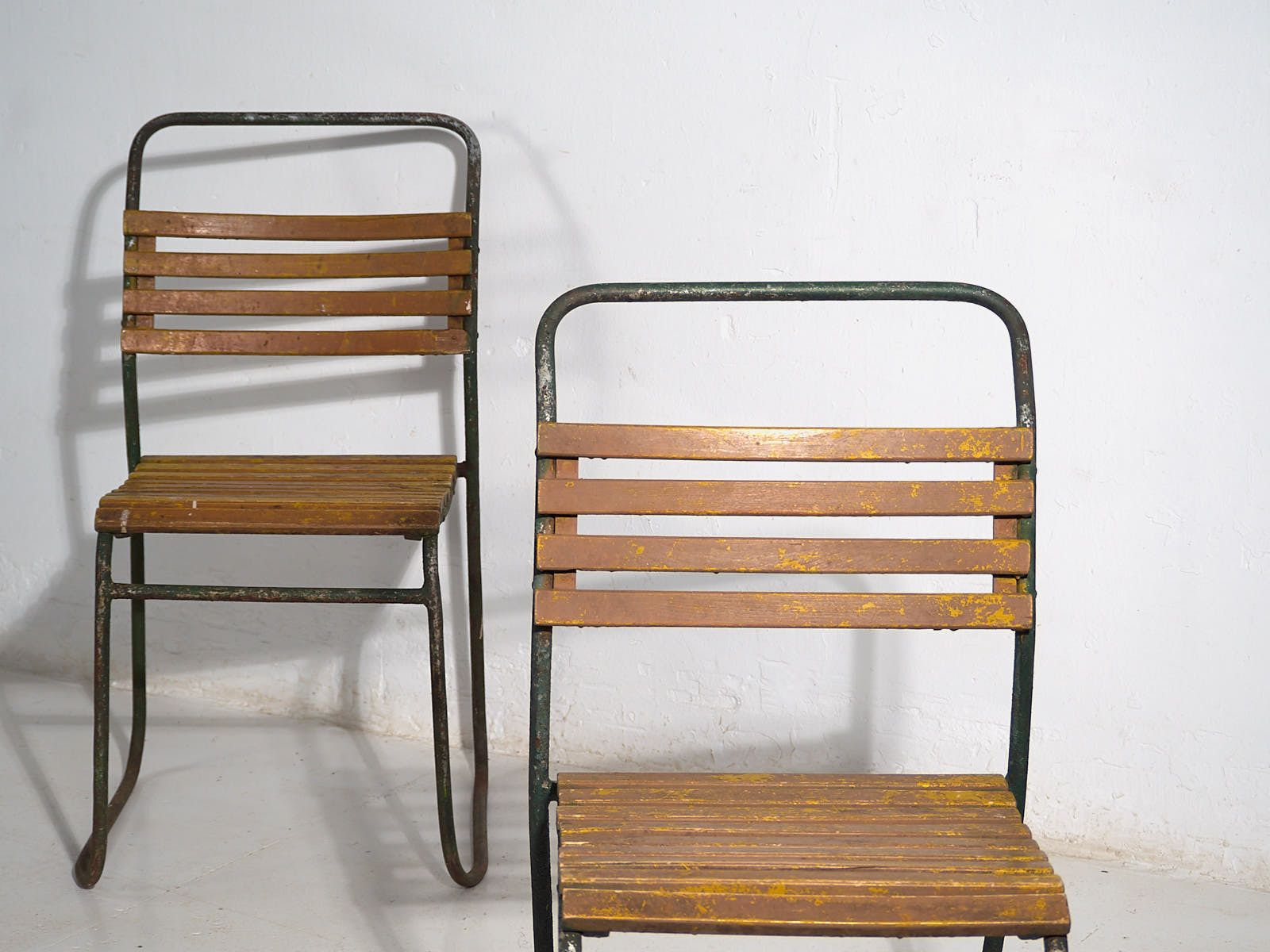 Antique Garden Chairs (C.1920). Set Of 2 Pieces #32 photo furniture