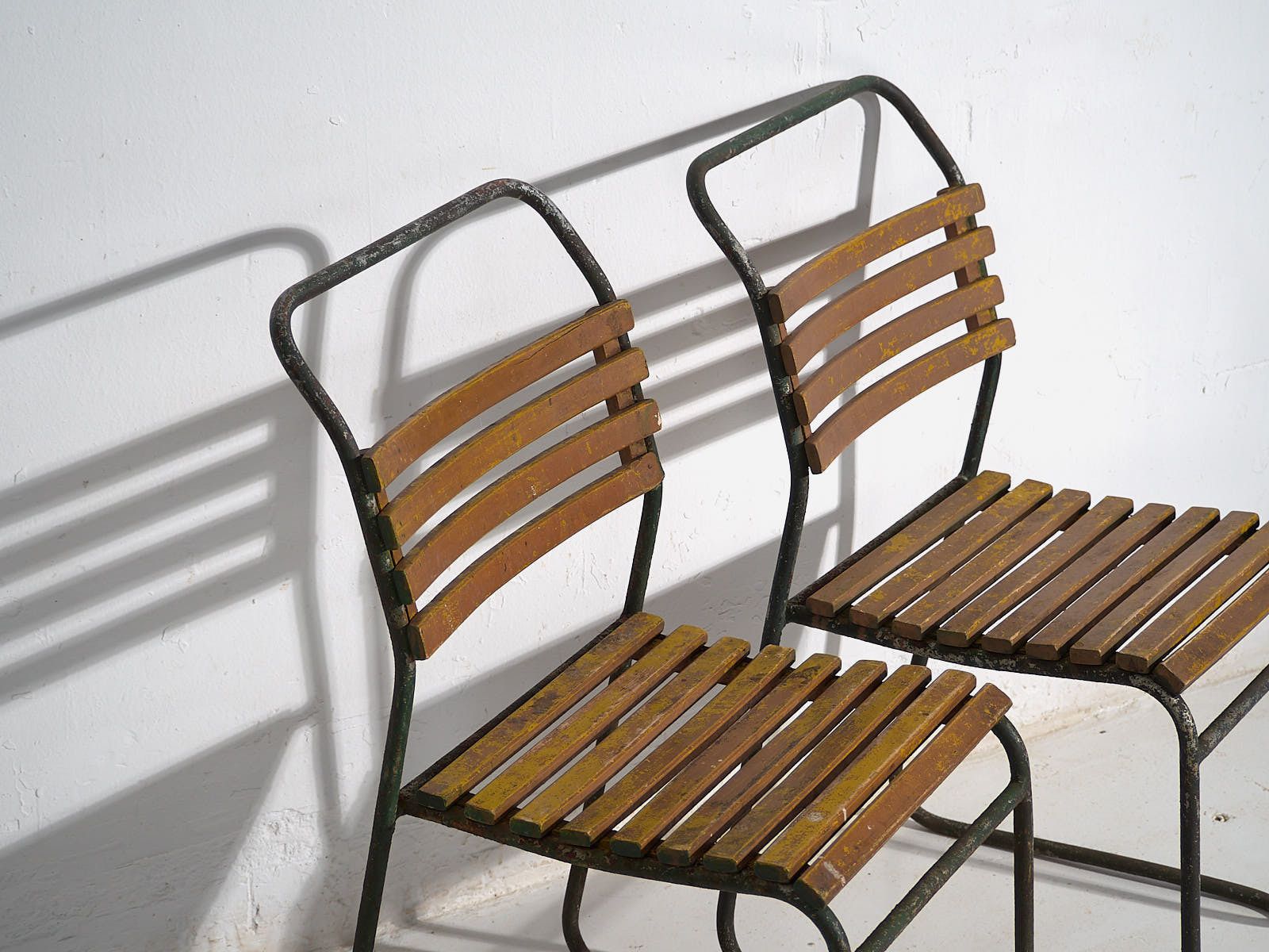 Antique Garden Chairs (C.1920). Set Of 2 Pieces #32 photo for sale