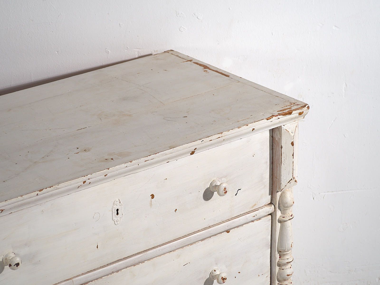 Antique White Chest Of Drawers (C.1920) #48 photo for sale