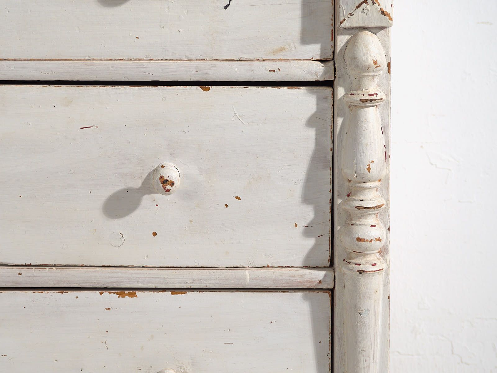 Antique White Chest Of Drawers (C.1920) #48 photo Furniture