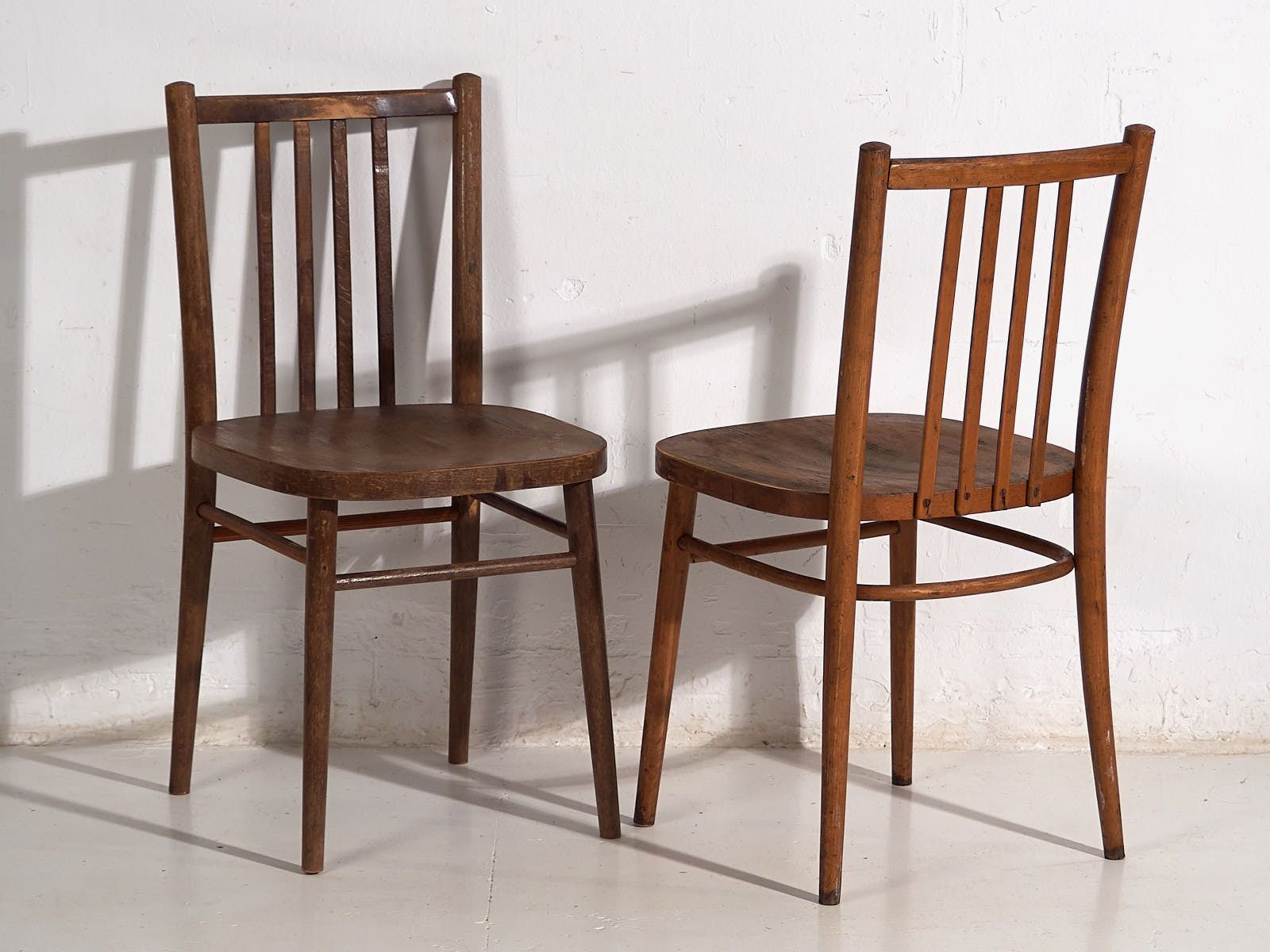 Vintage Ton Bentwood Chairs (C.1960). Set Of 2 Pieces #13 photo furniture