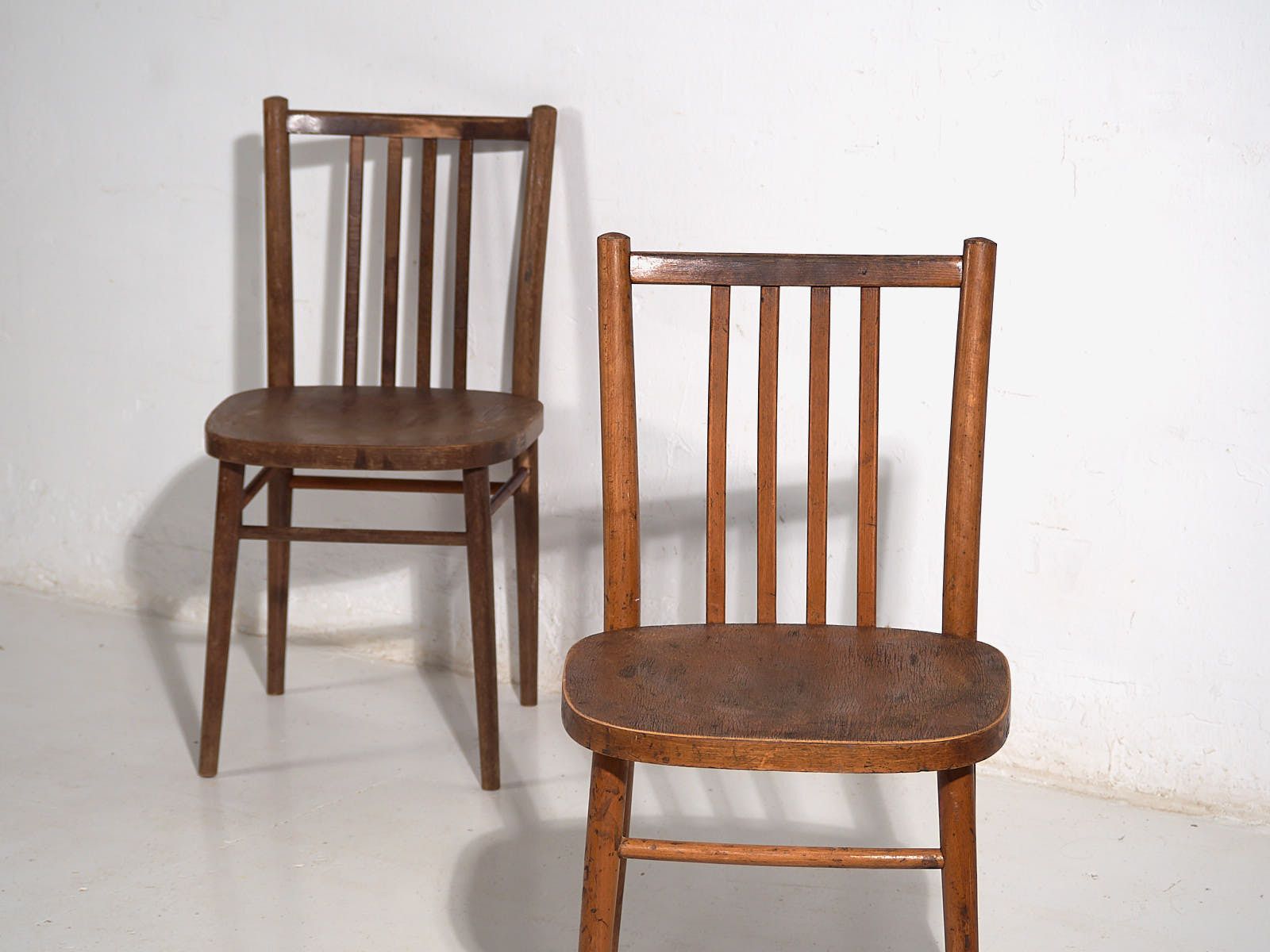 Vintage Ton Bentwood Chairs (C.1960). Set Of 2 Pieces #13 photo for sale