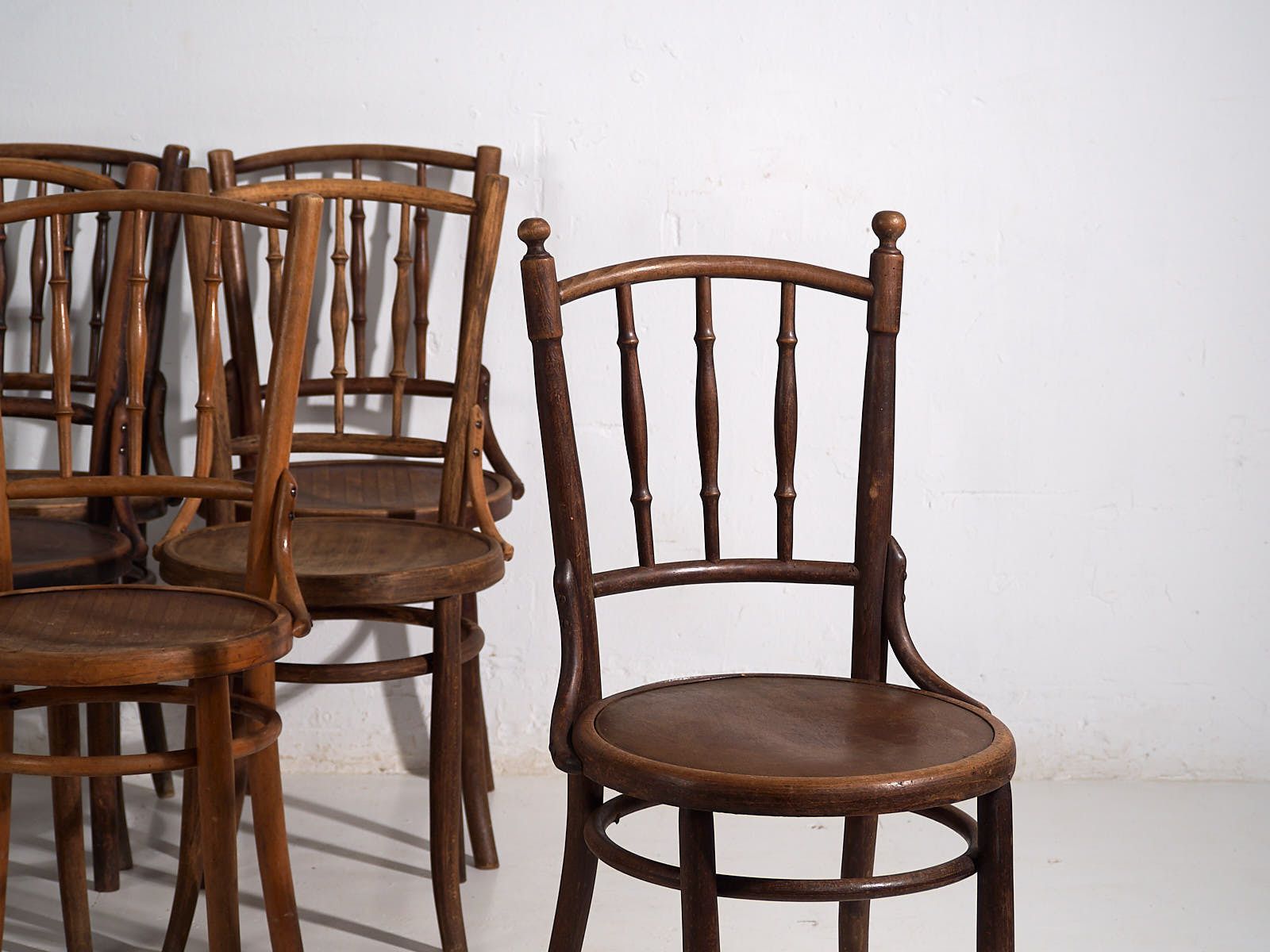Antique Bentwood Dining Chairs (C.1920). Set Of 6 Pieces #2 photo furniture