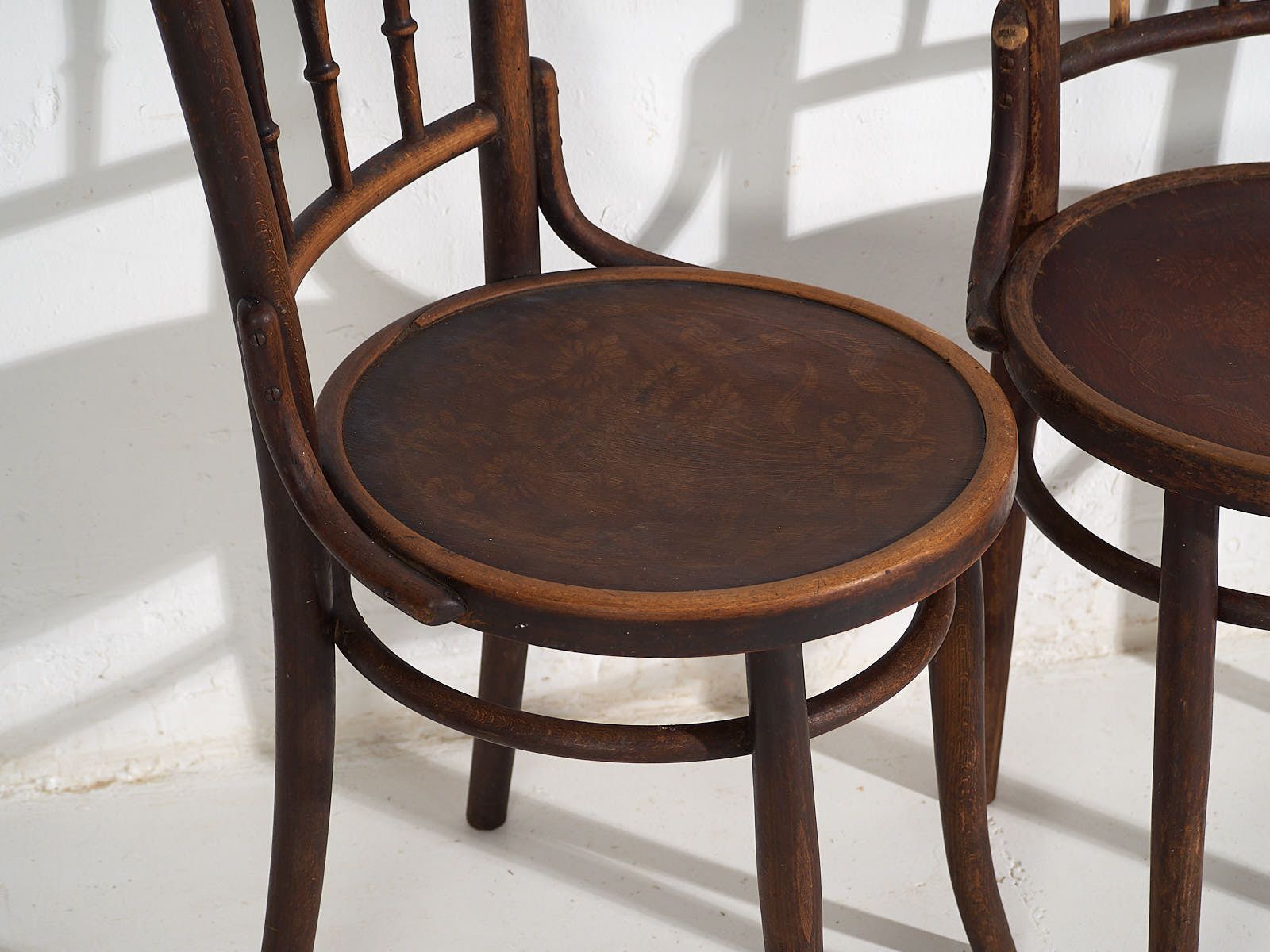 Antique Viennese Style Chairs (C.1920). Set Of 4 Pieces #4 photo vinterior