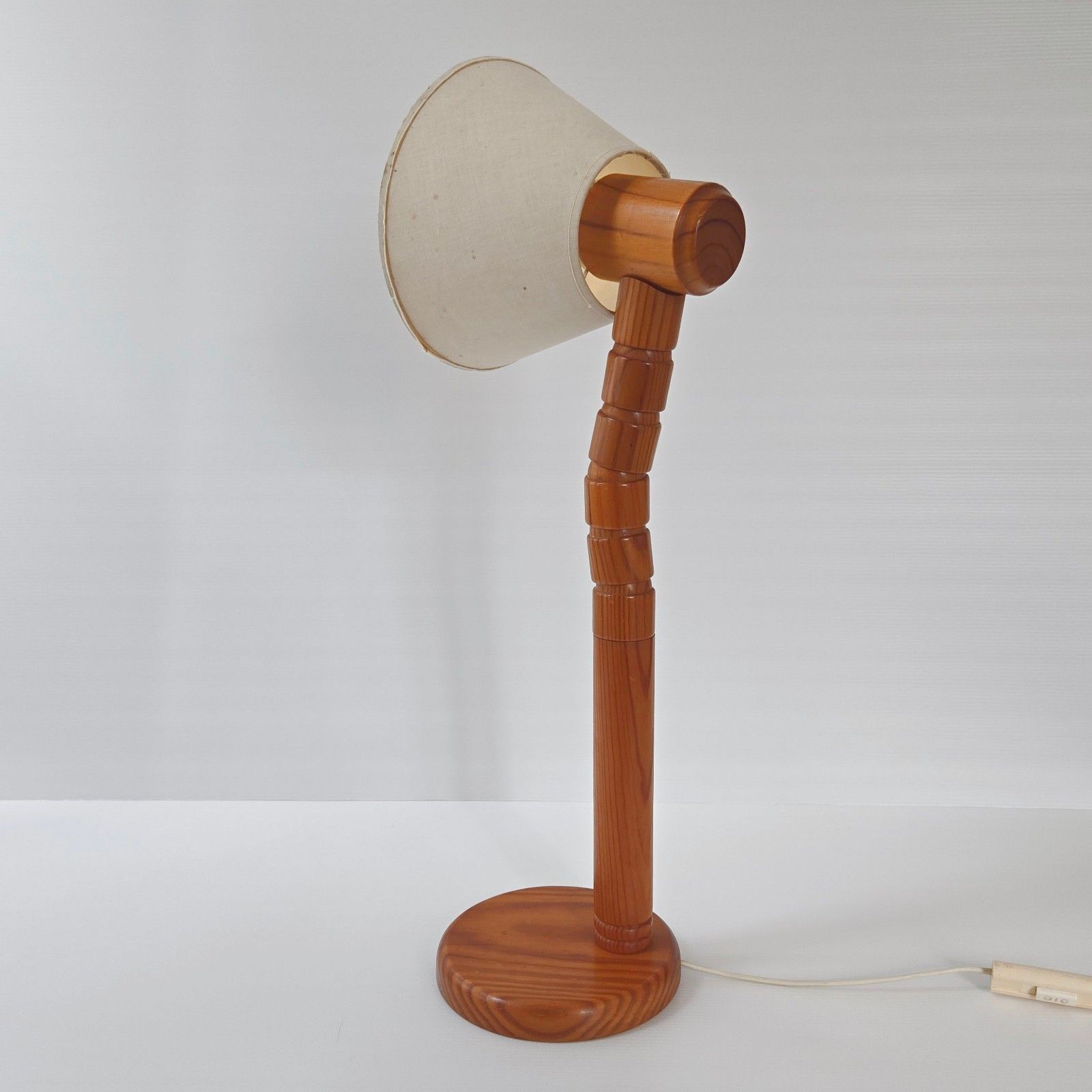 Vintage 1970 Pin Articulated Lamp For Solbackens Svarveri Sweden Scandinavian photo vintage