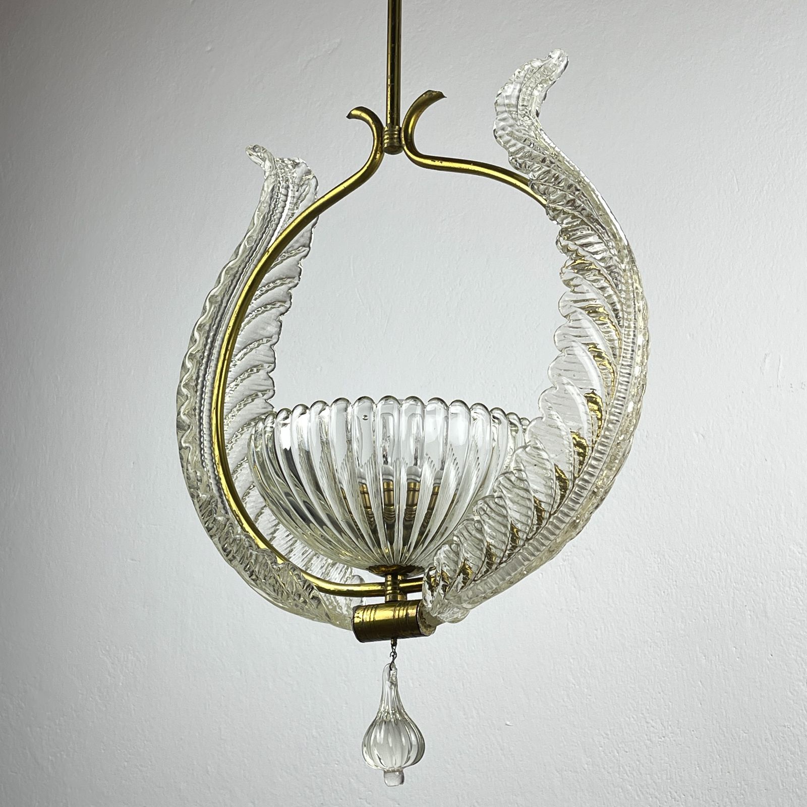 photo vinterior Murano Chandelier By Ercole Barovier Barovier & Toso, Italy 1930s